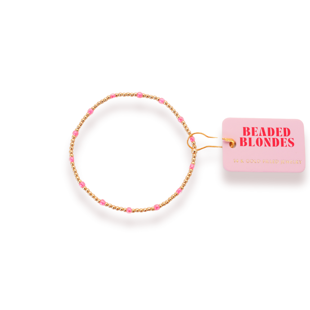 Hot Pink Dainty Poppi Bracelet