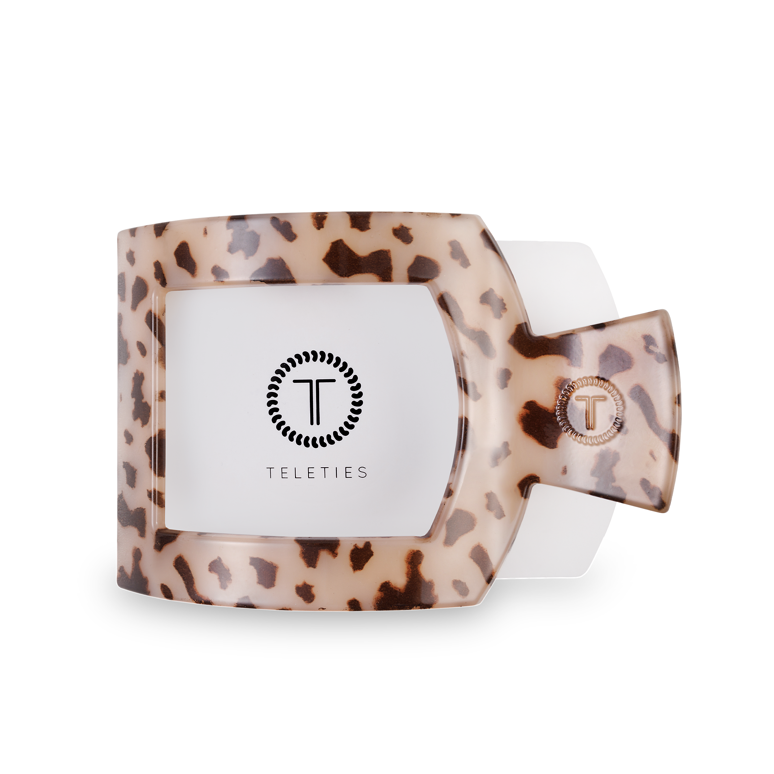 Square Flat Hair Clip | Large | Blonde Tortoise