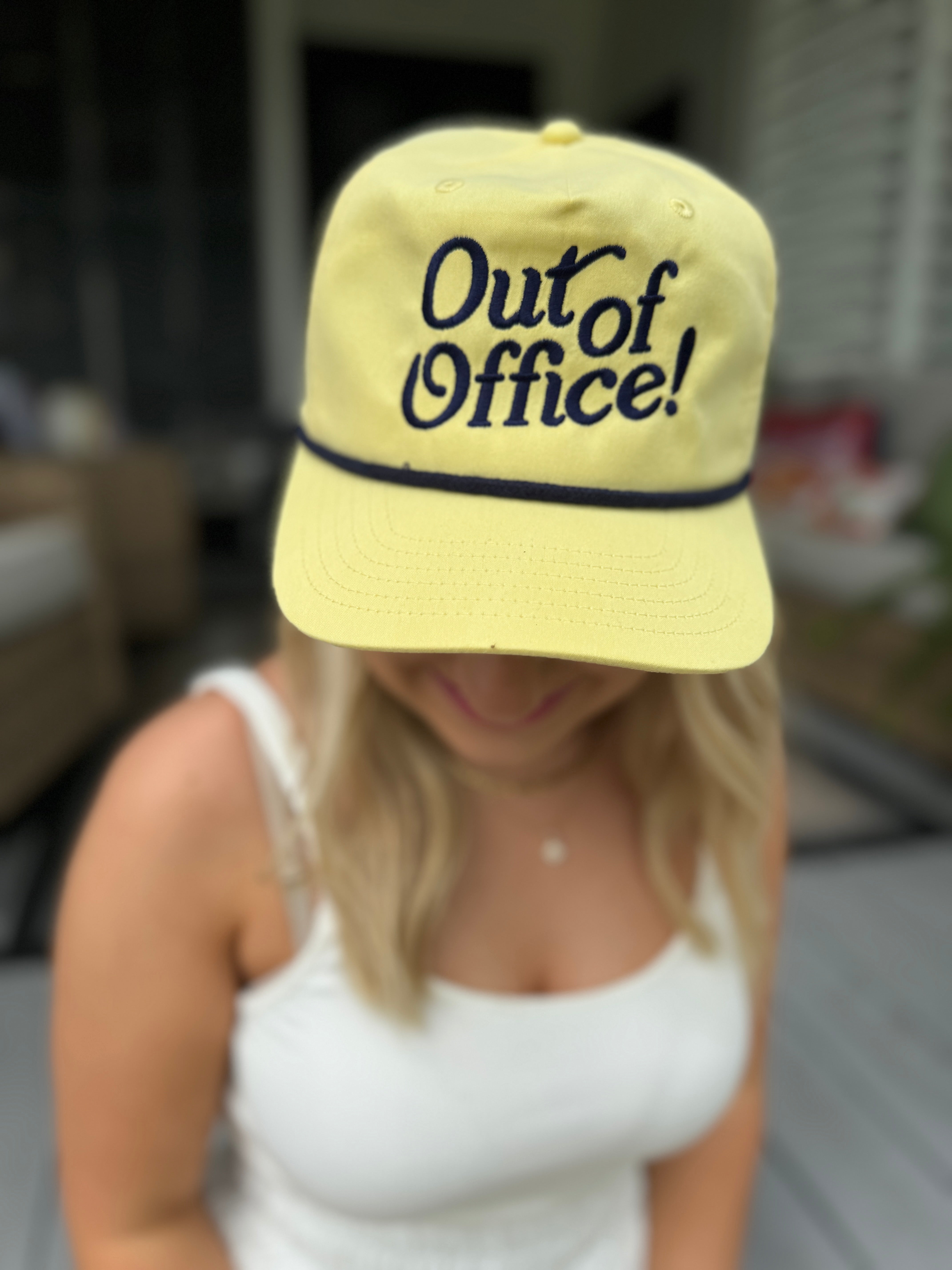 Out of Office Yellow Rope Hat