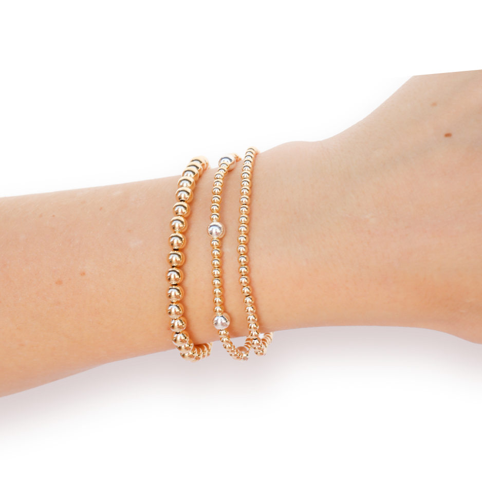 Dainty Everyday Stack in Mixed Metal