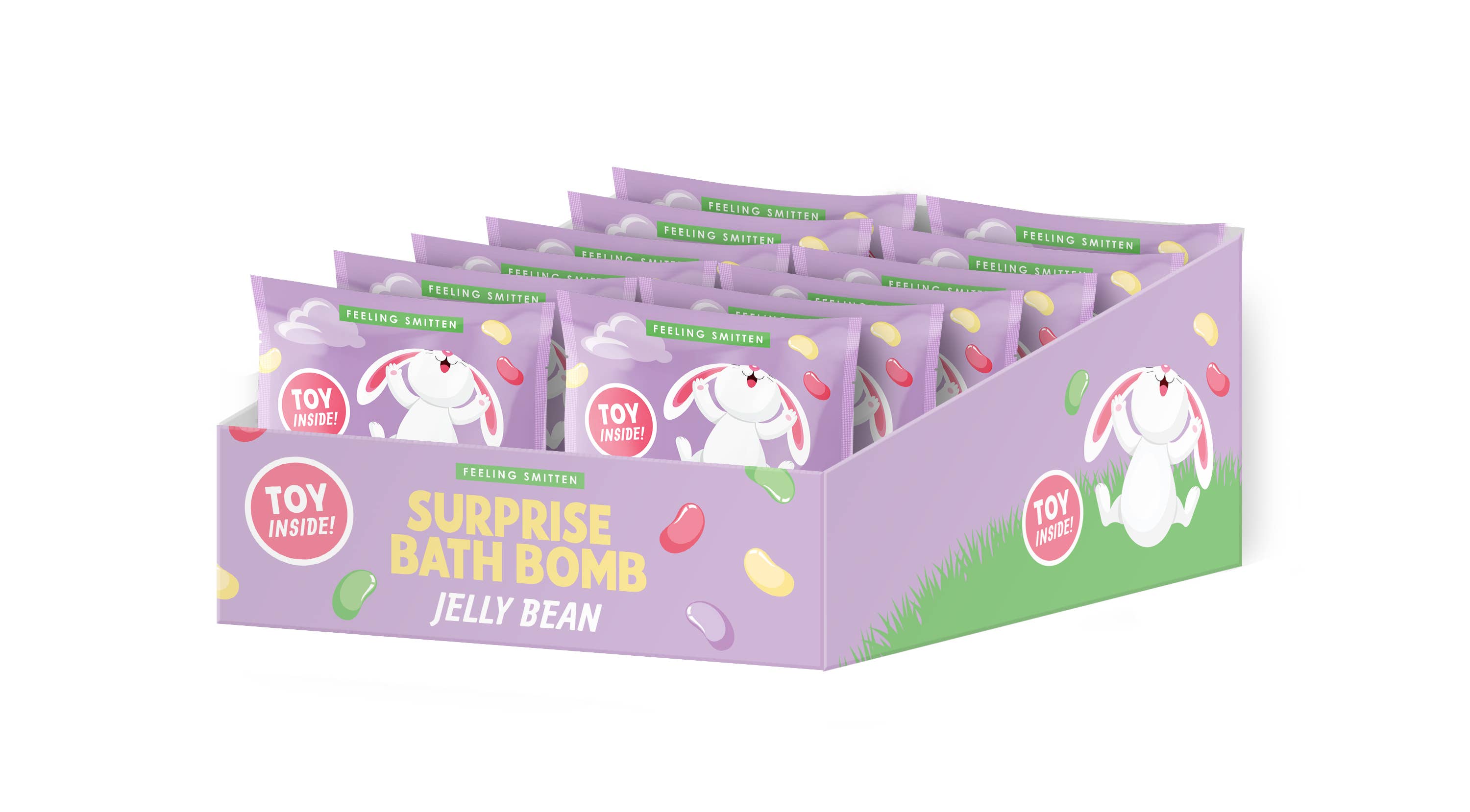 Easter Jelly Bean Surprise Bath Bomb 4.8 oz - Surprise Toy