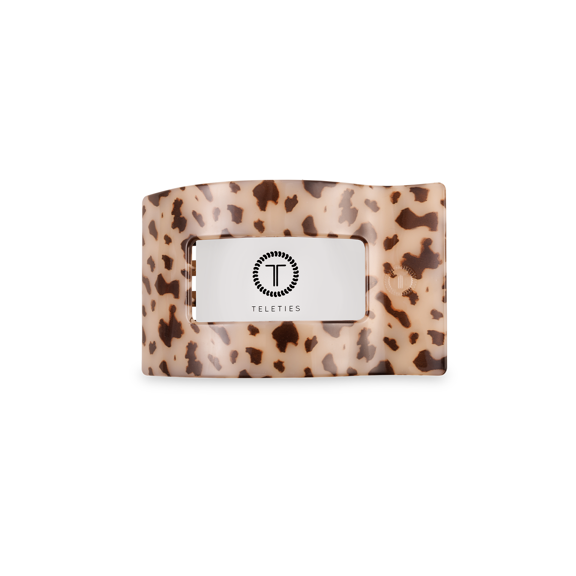 Flat Rectangle Hair Clip | Small | Blonde Tortoise