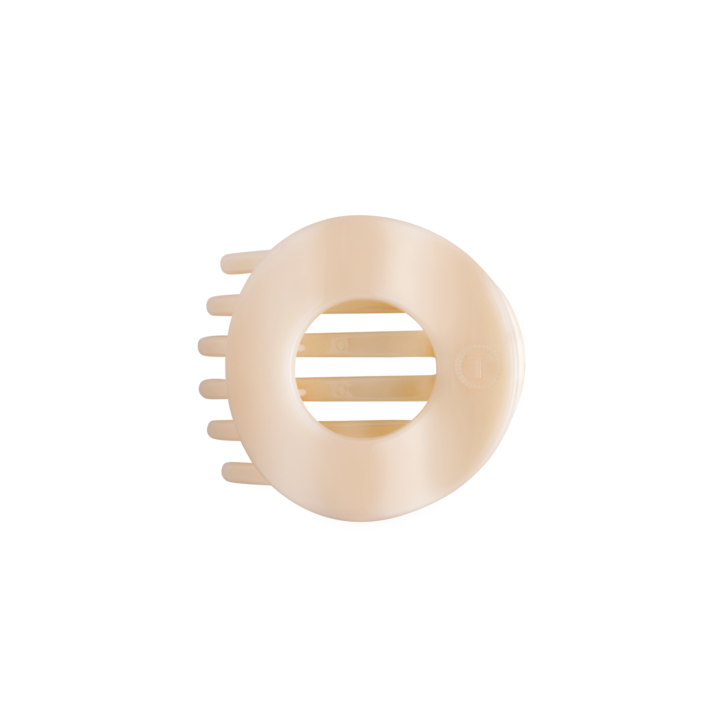 Almond Beige | Medium | Flat Circle Hair Clip