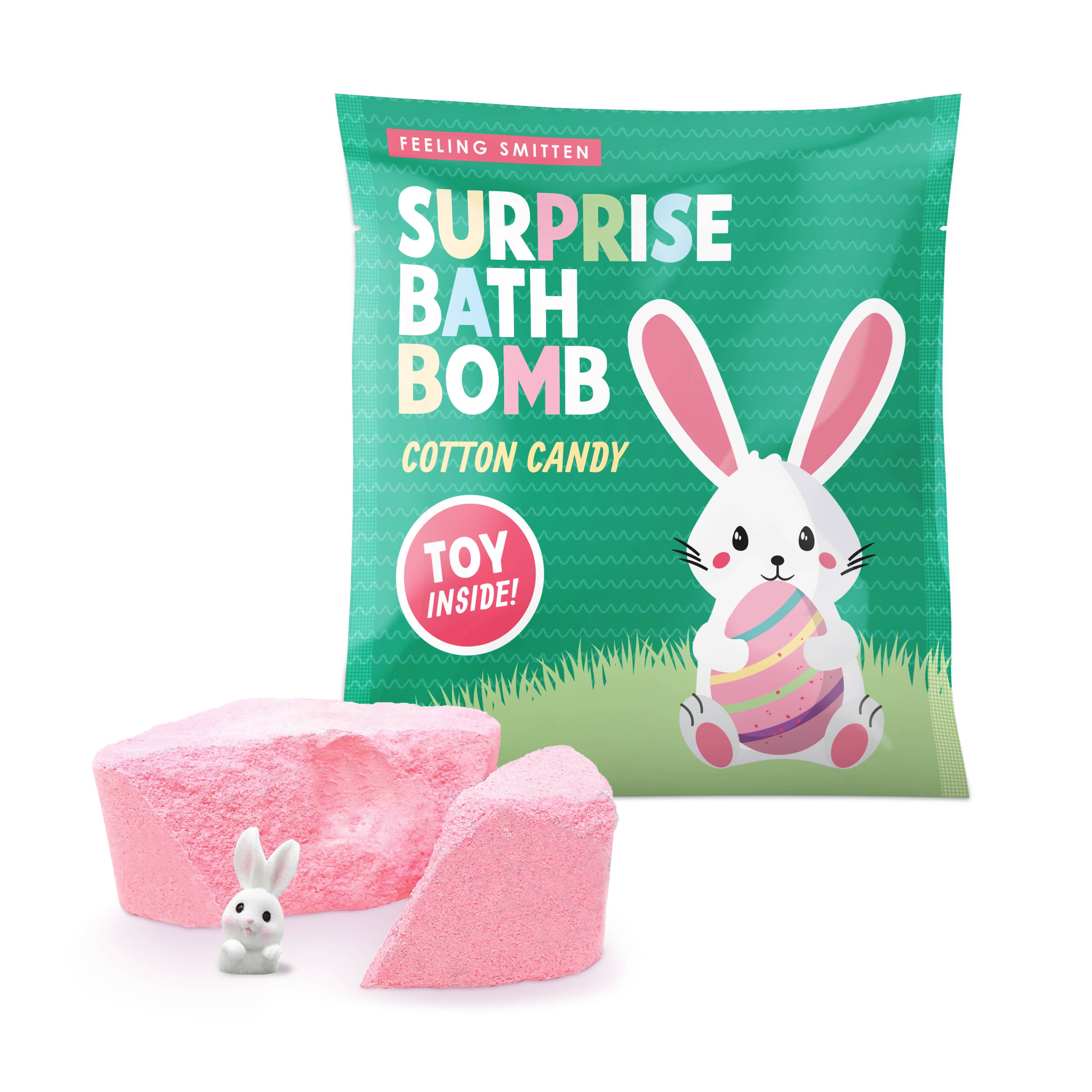 Cotton Candy Surprise Bath Bomb 4.8 oz - Surprise Toy Inside
