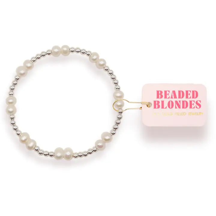Coastal Pearl Bracelet in Silver