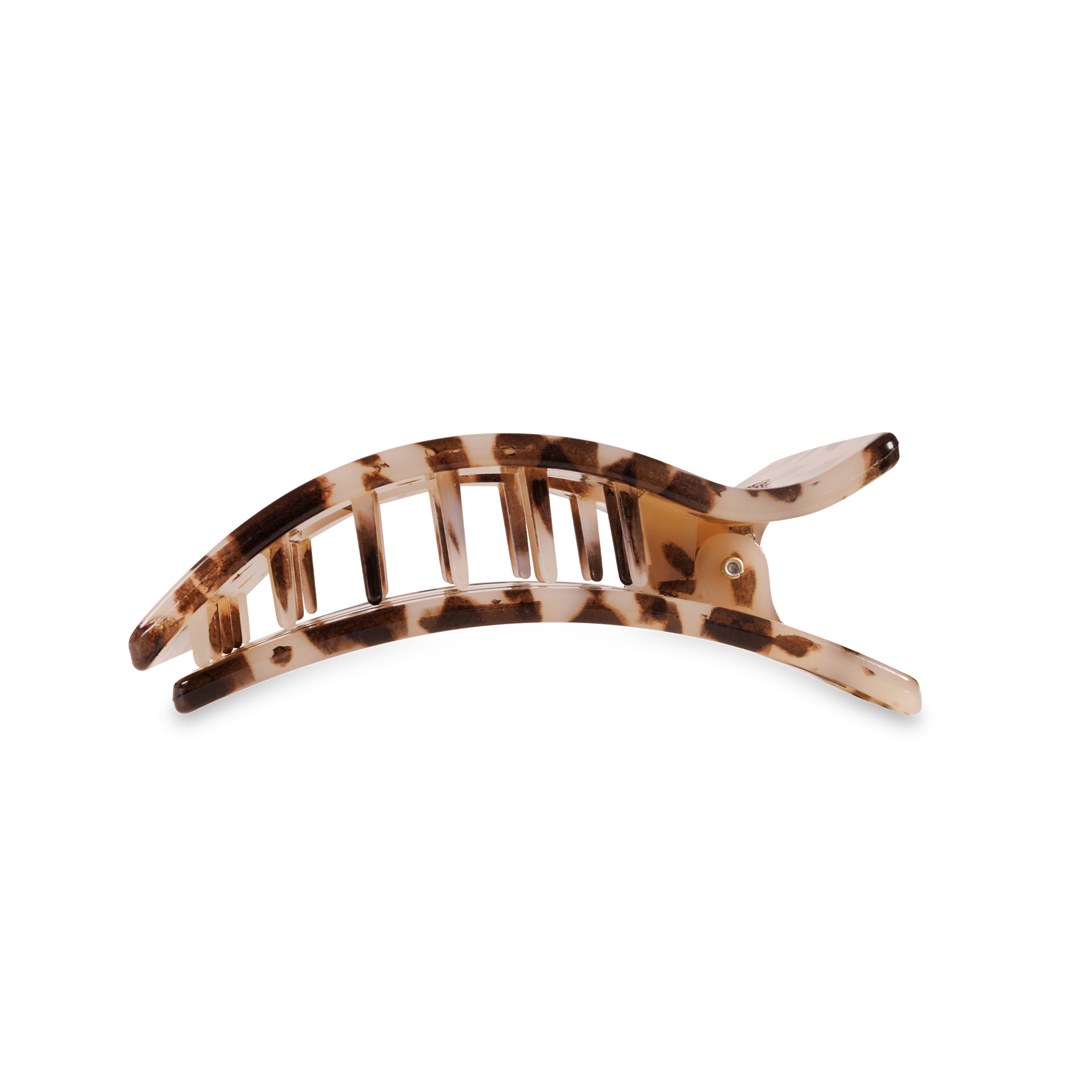 Flat Rectangle Hair Clip | Medium | Blonde Tortoise