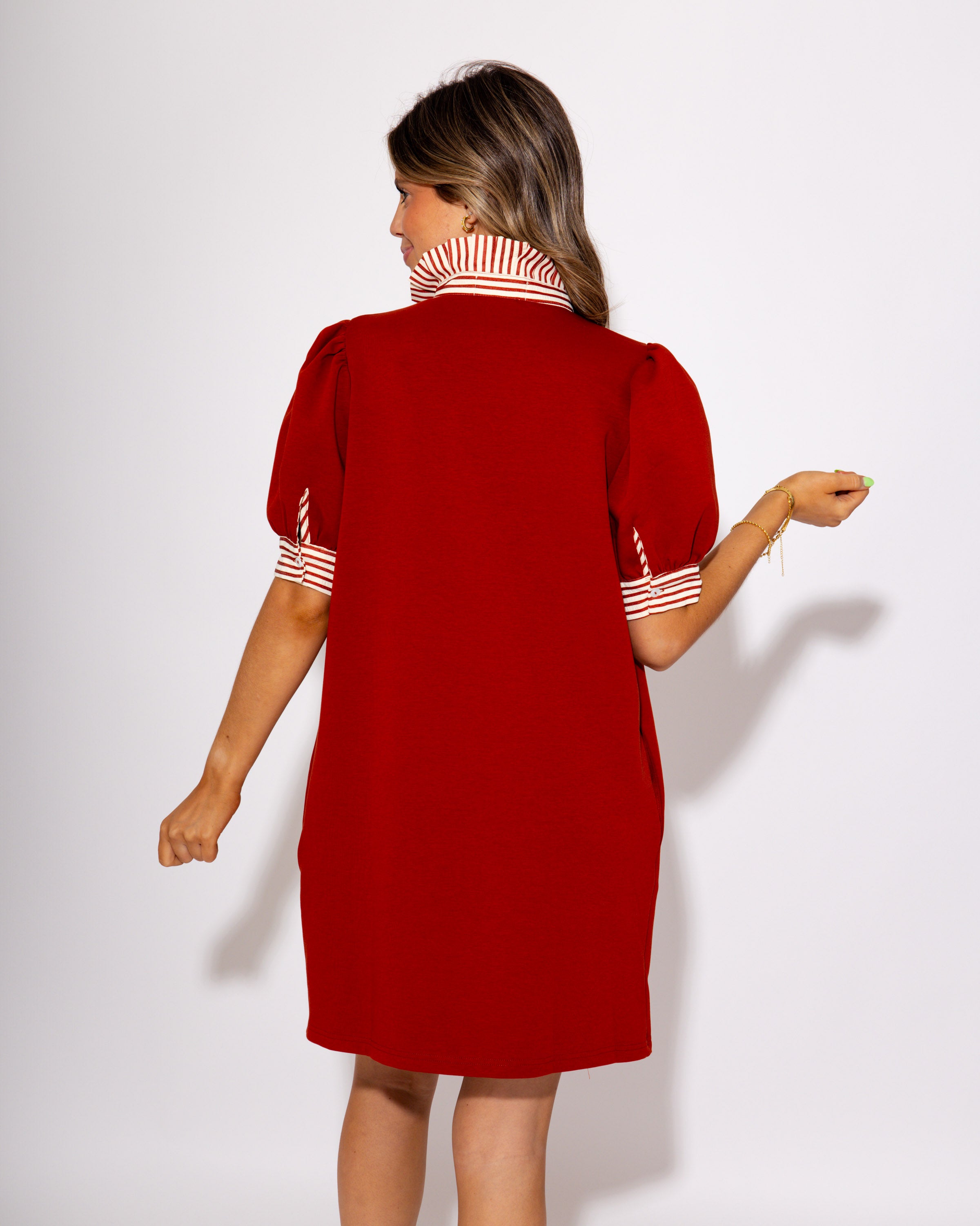 Rally Ready Polo Dress in Rust