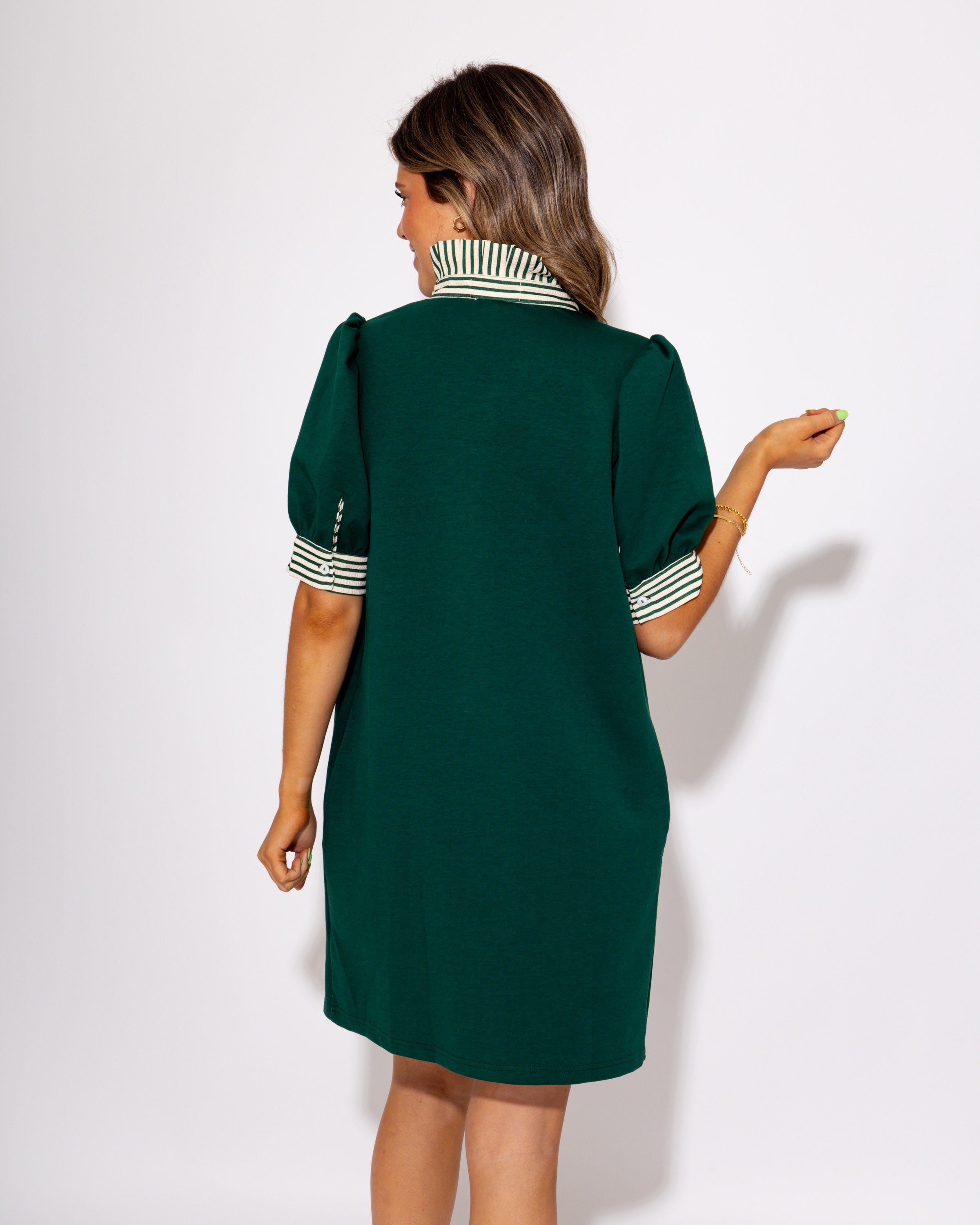 Rally Ready Polo Dress in Green