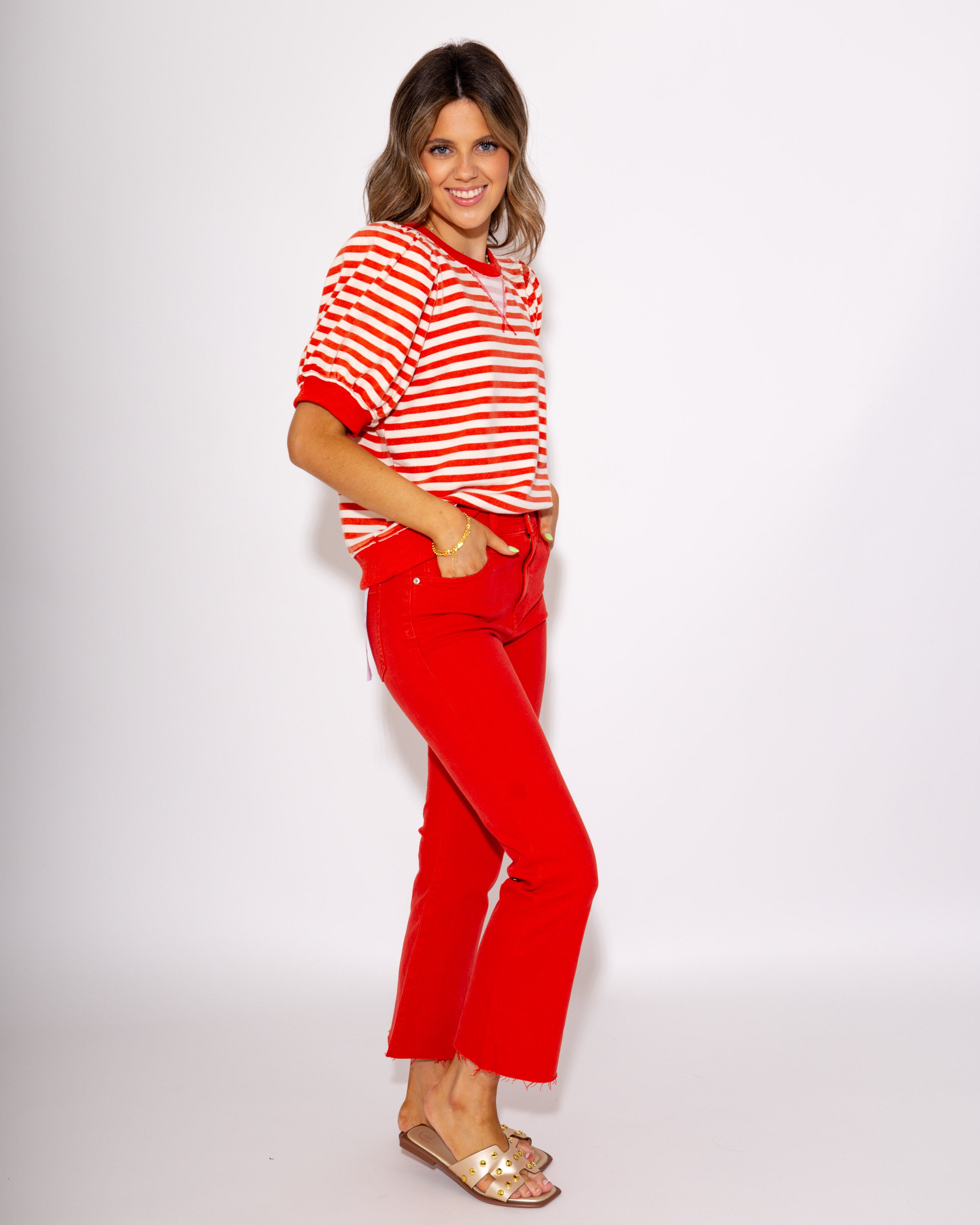 The Sideline Spirit Popover in Red