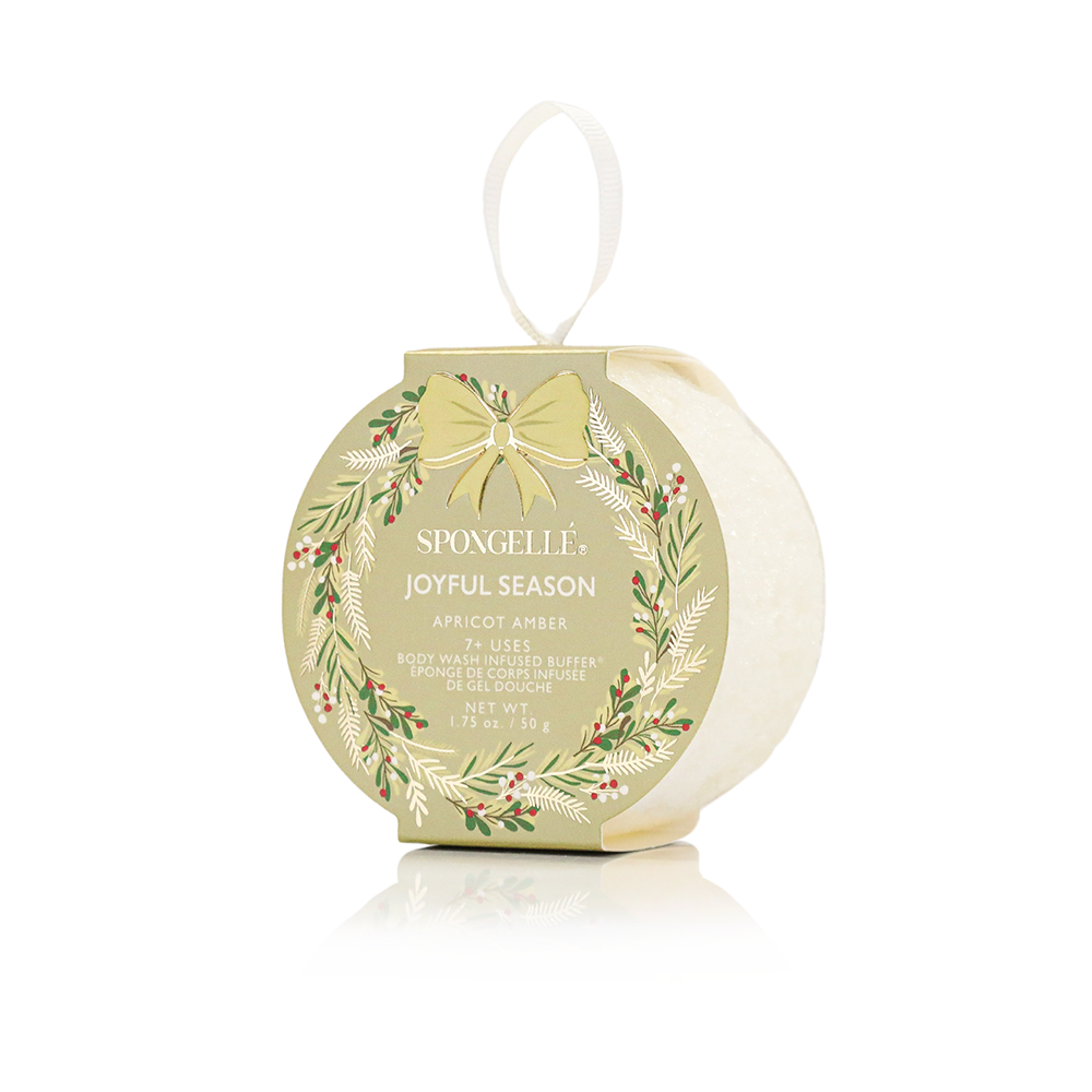Joyful Season - Apricot Amber Holiday Wreath Body Buffer
