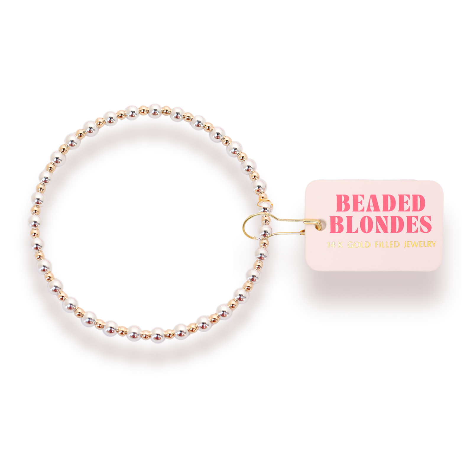Mini Katy Bracelet in Silver with Gold