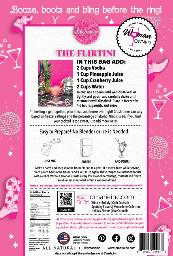 The Flirtini Cocktail Slush Mix