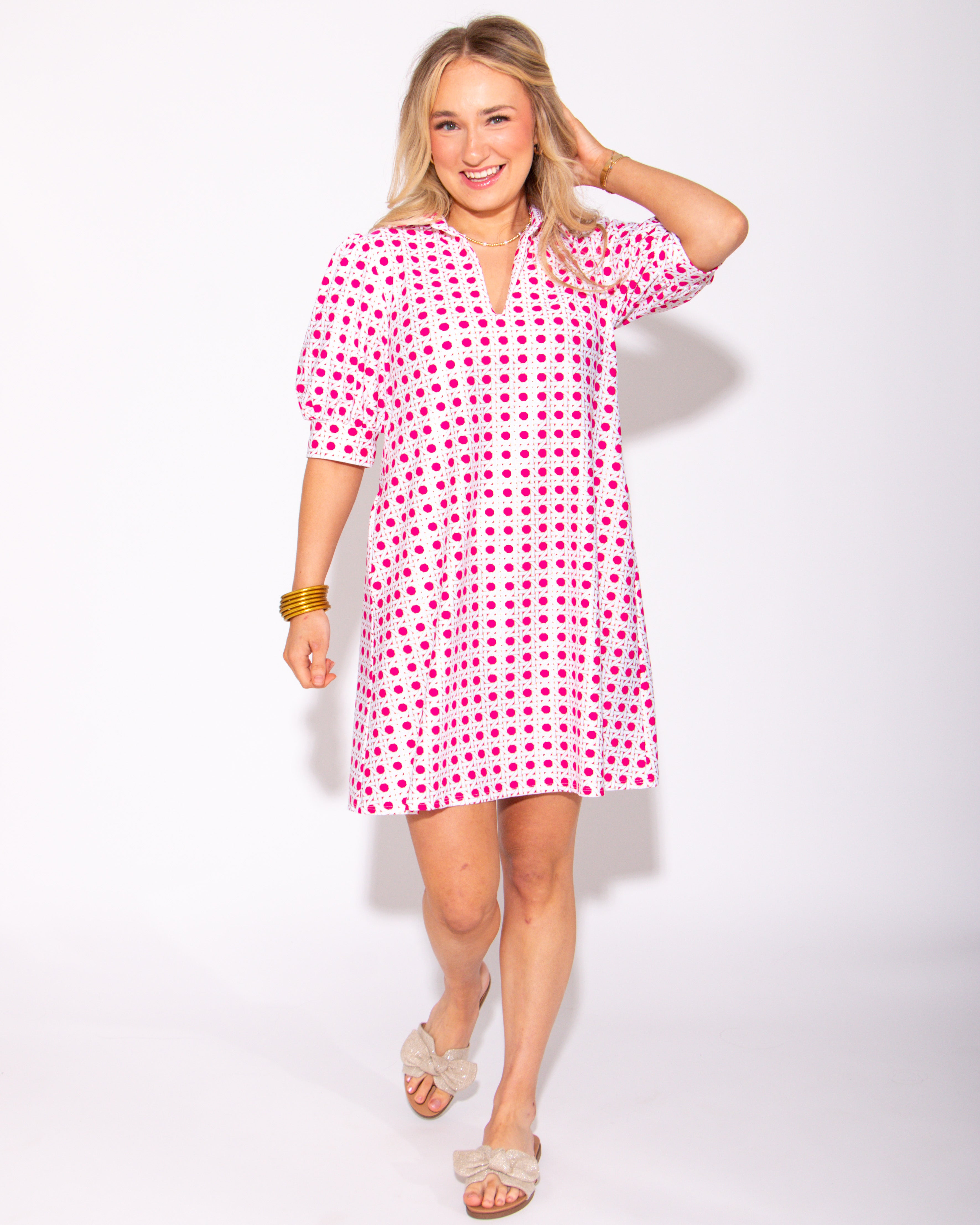 Jude Connally | Emerson Dress in Raspberry Gold