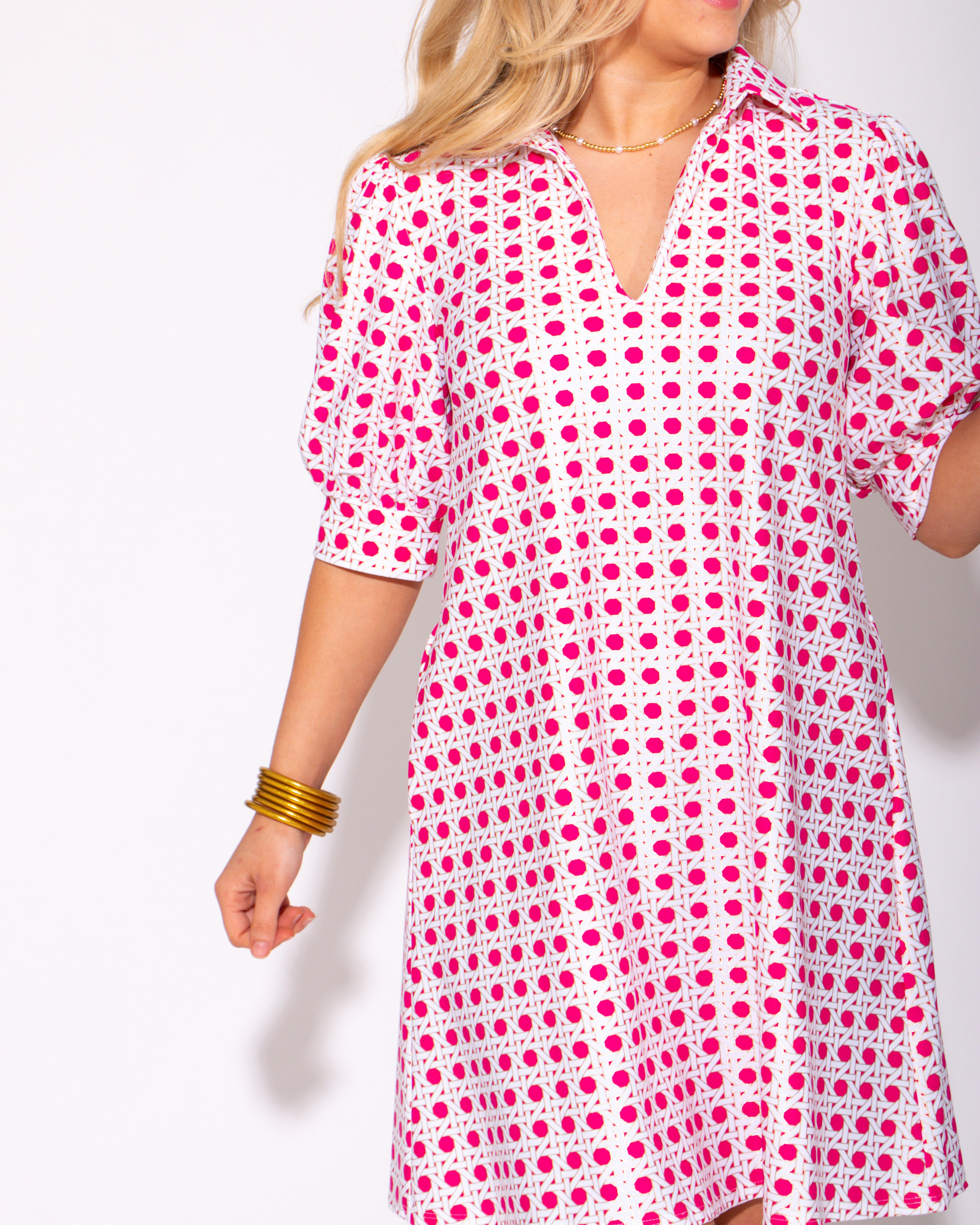 Jude Connally | Emerson Dress in Raspberry Gold