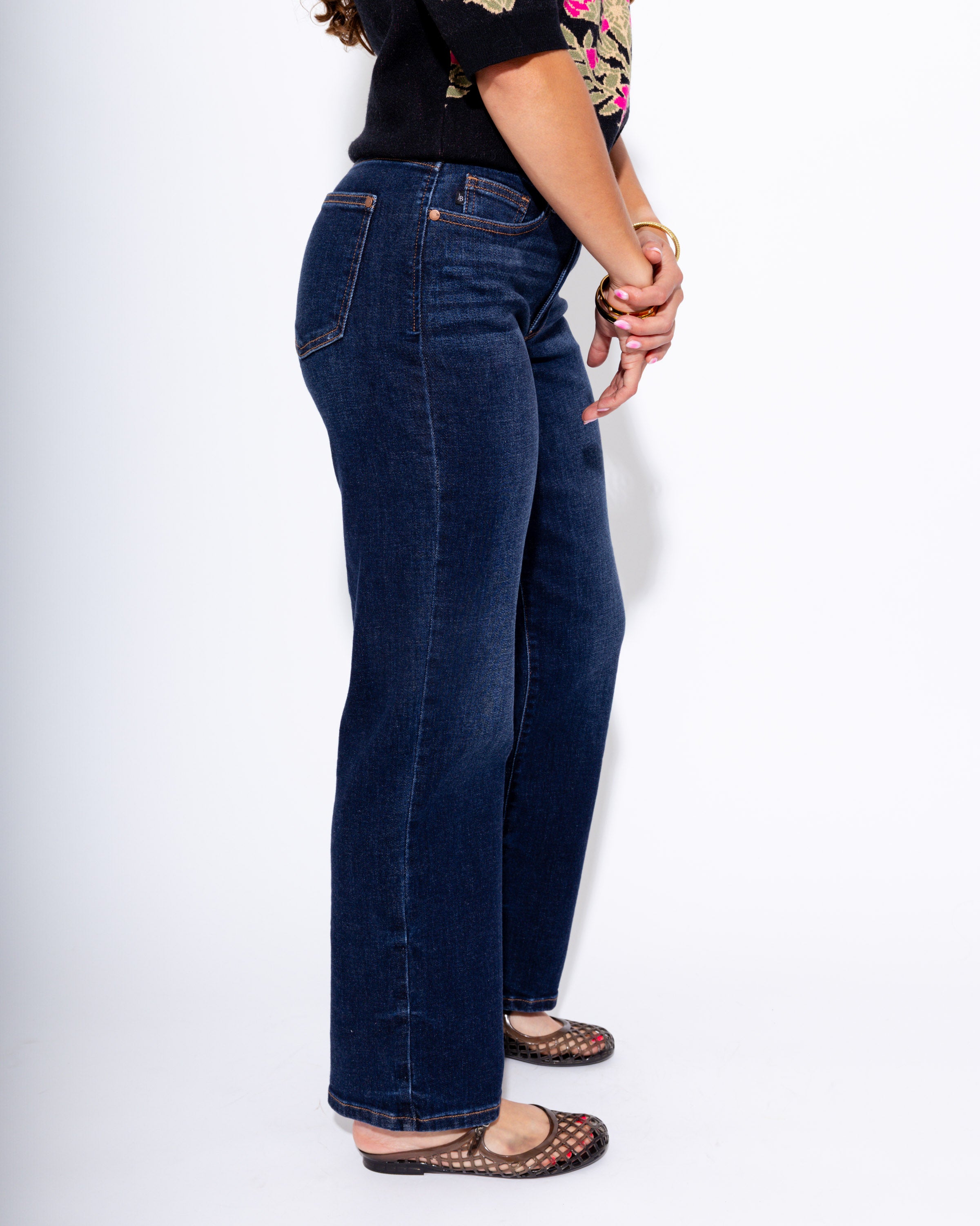 Judy Blue | Dark Wash Straight Leg Jeans