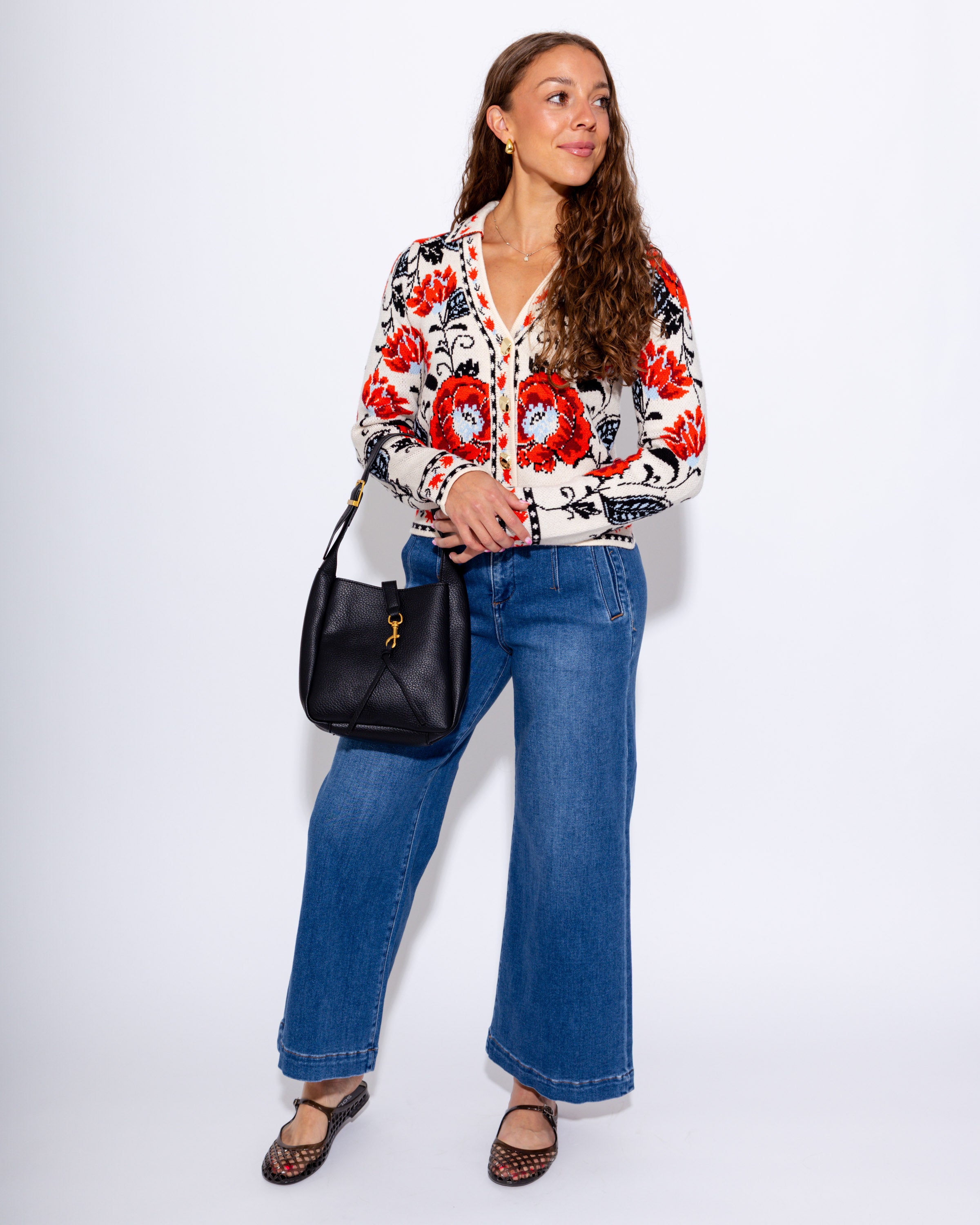 Floral Knit Cardigan