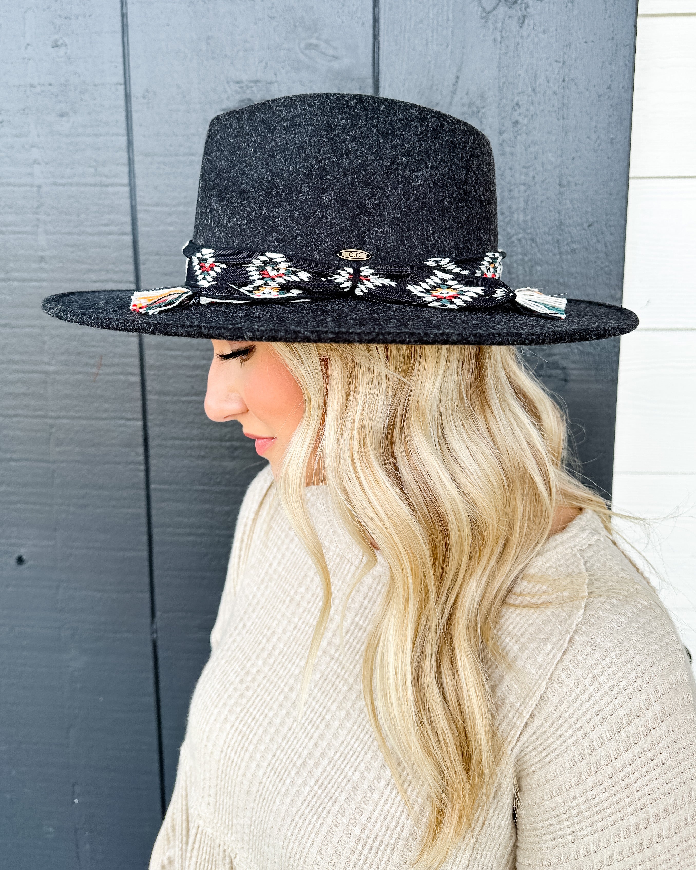 Panama Brim with Aztec Trim Band