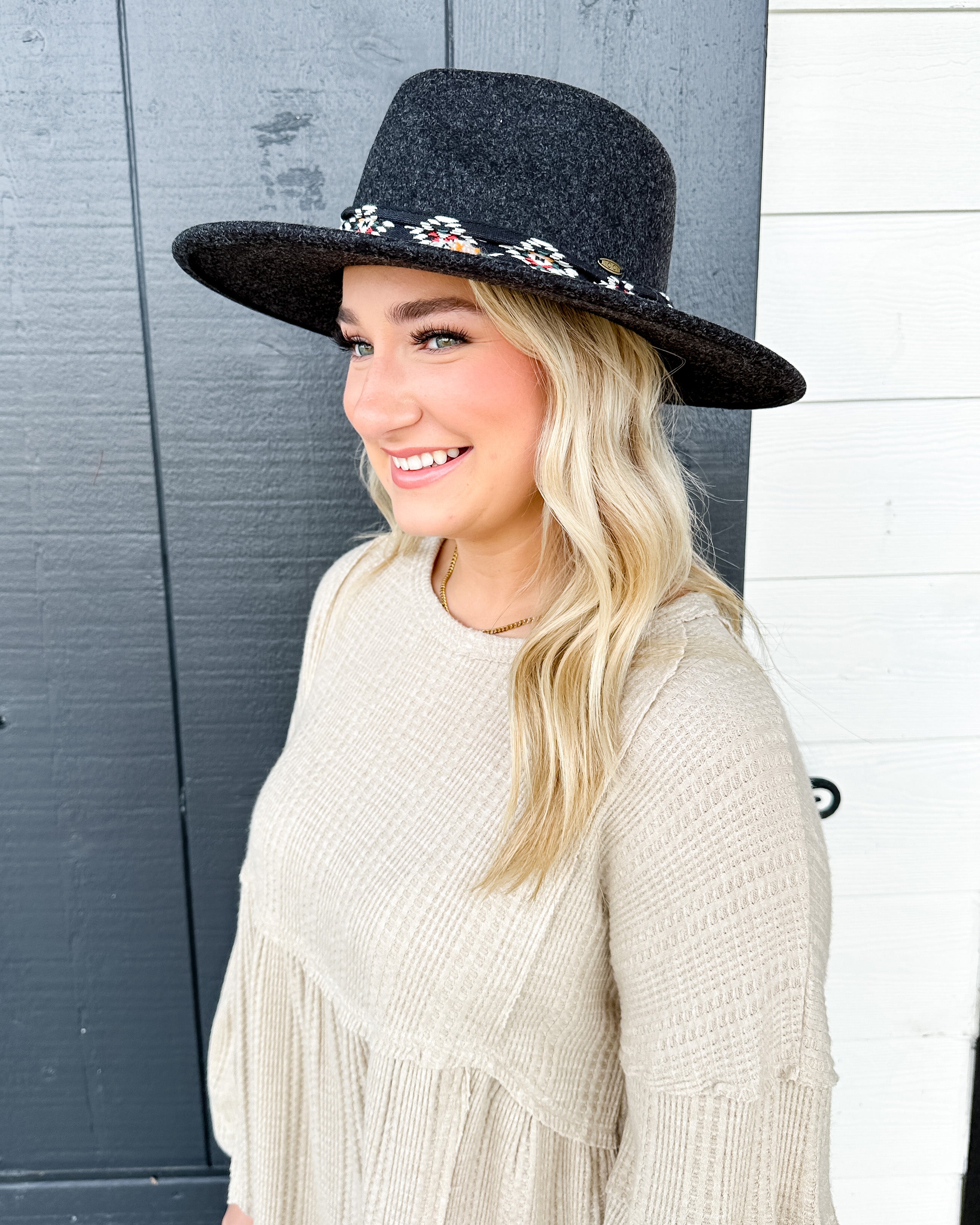 Panama Brim with Aztec Trim Band