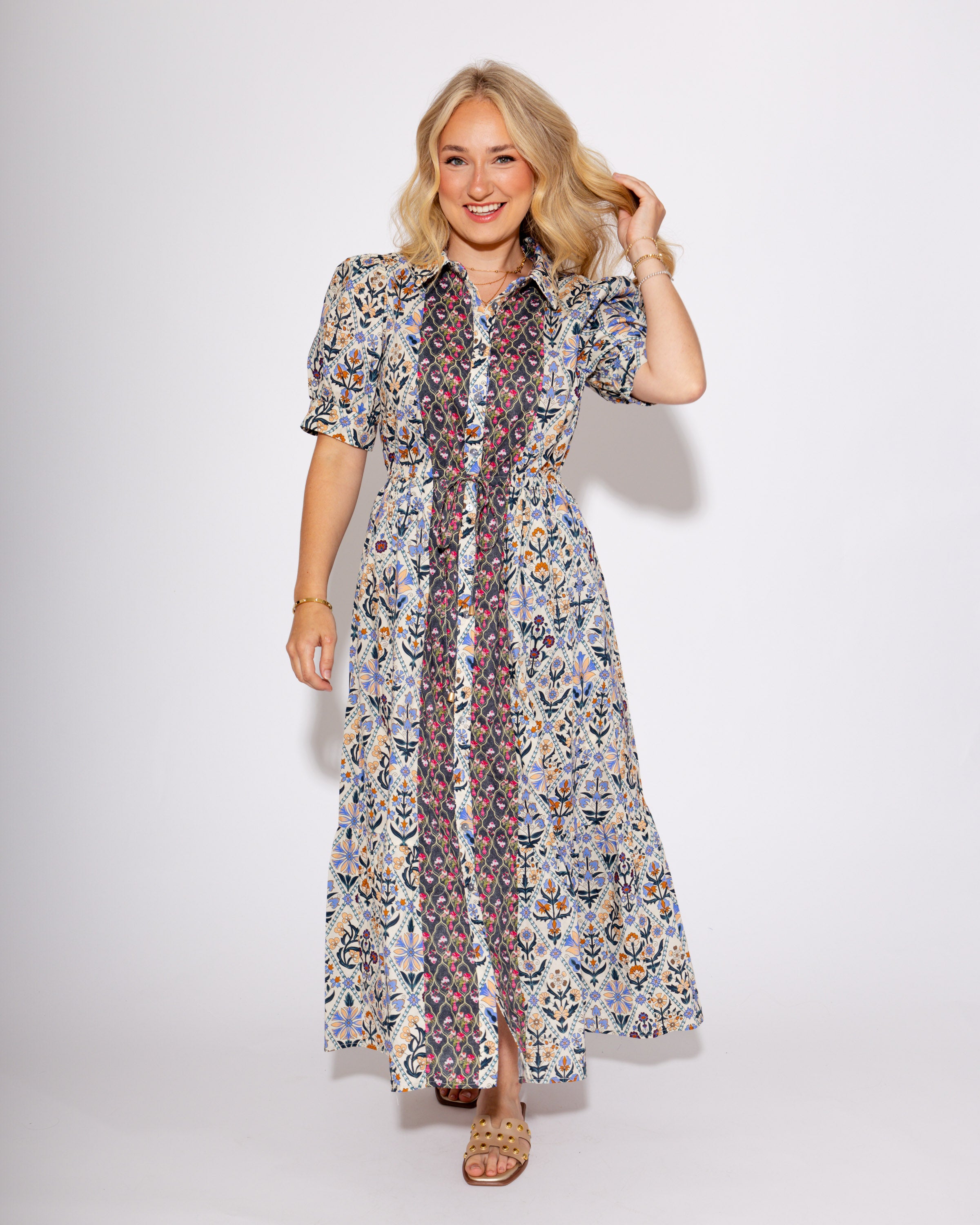 Diamond Bloom Midi Dress