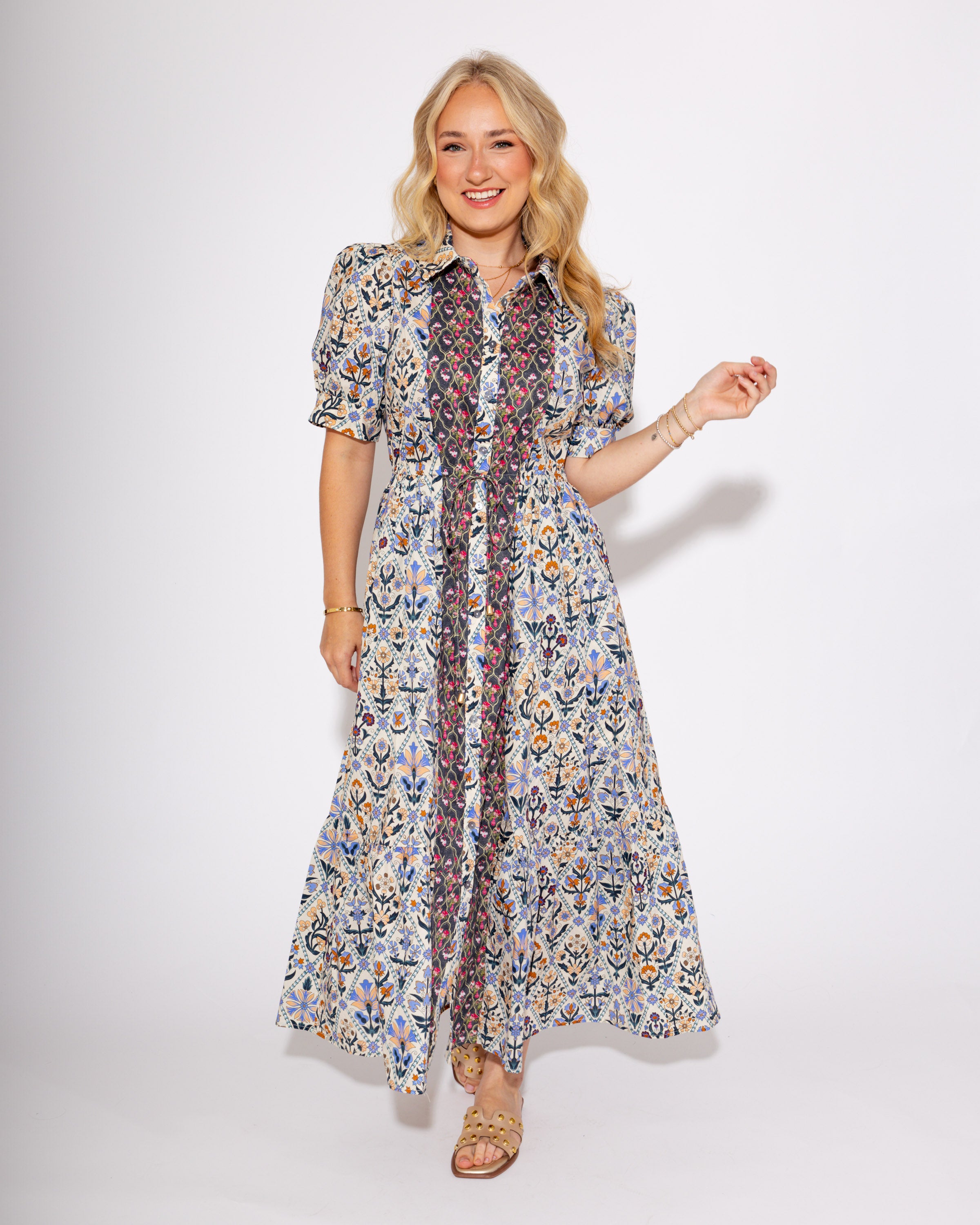 Diamond Bloom Midi Dress