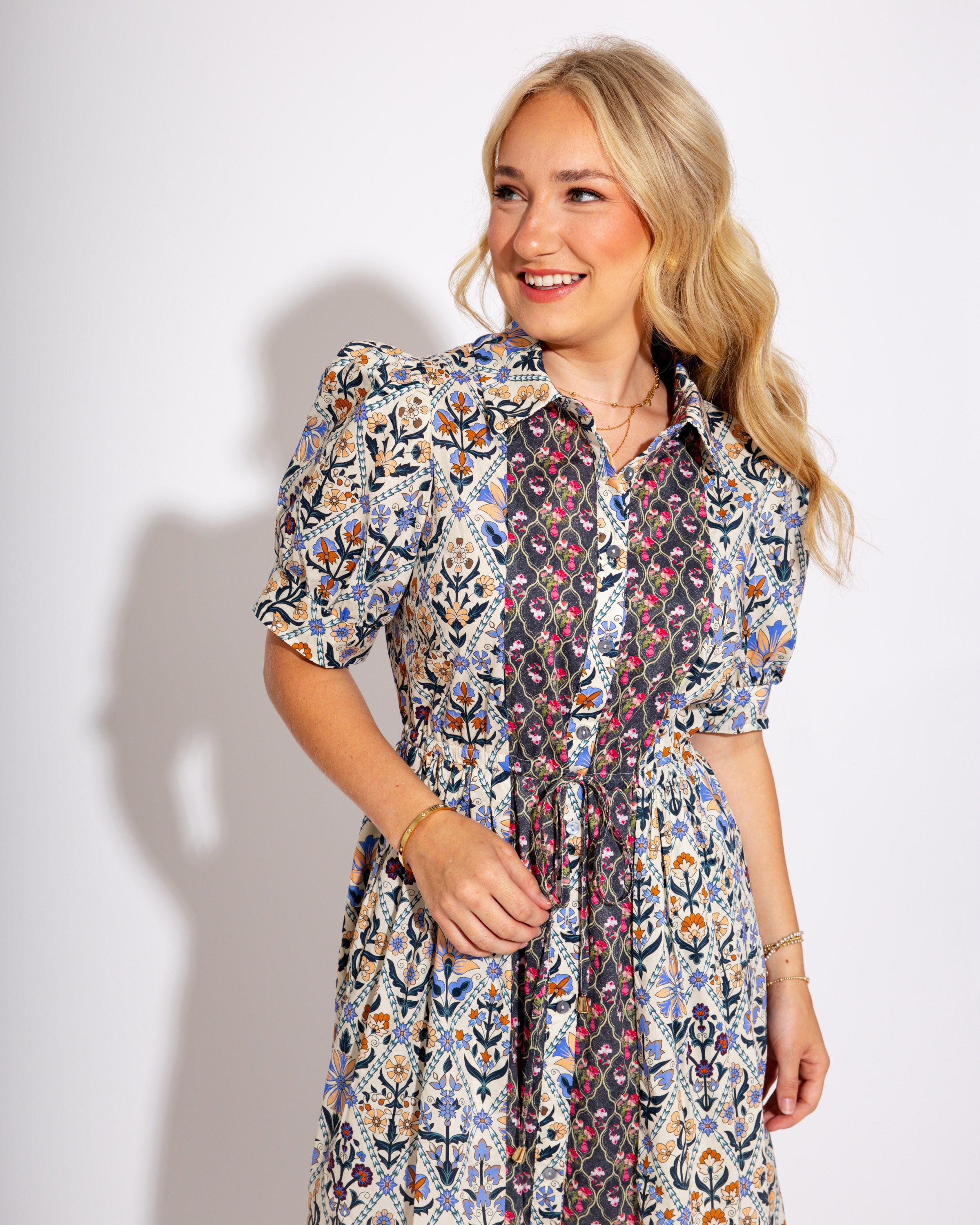 Diamond Bloom Midi Dress