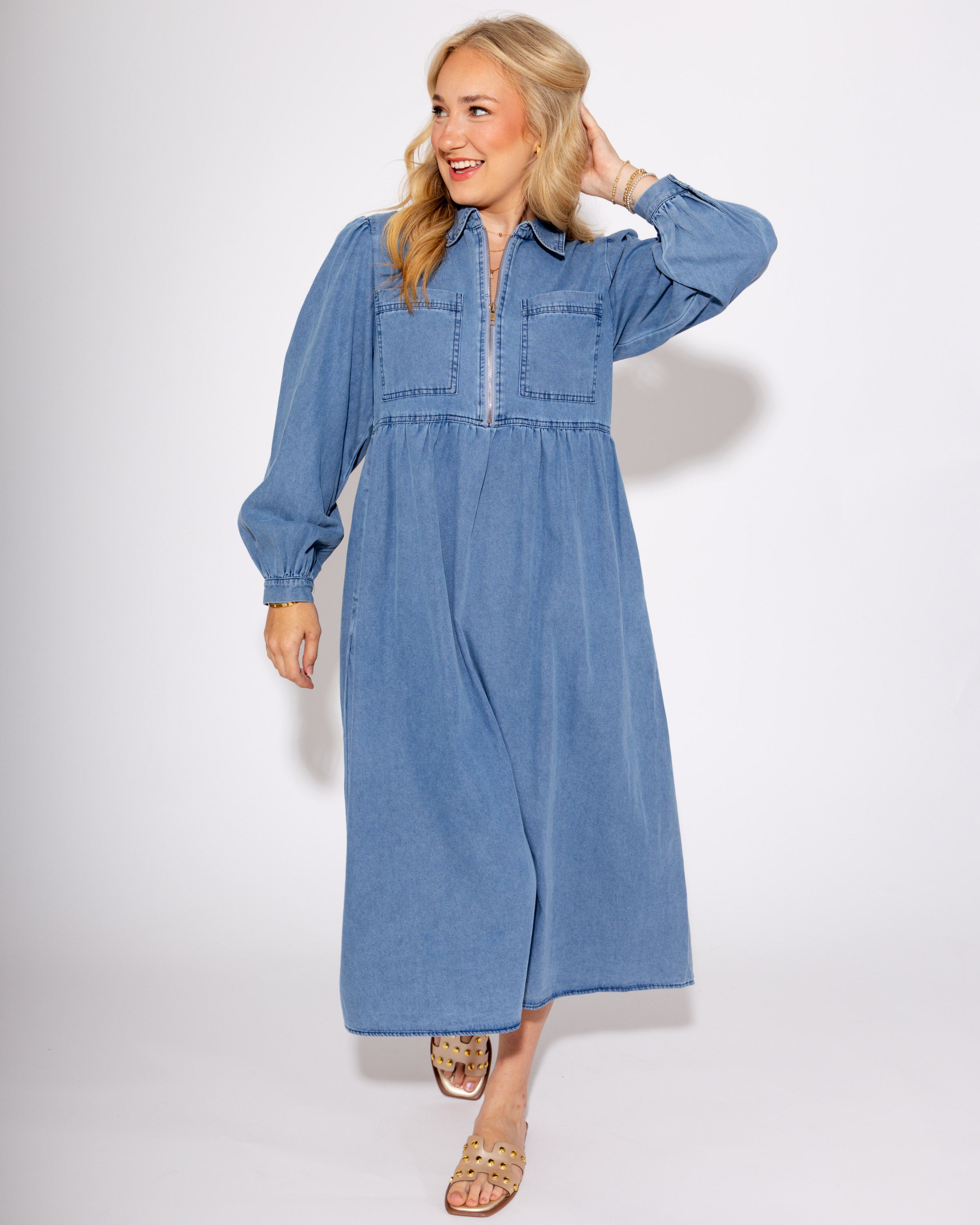 Denim Days Midi Dress