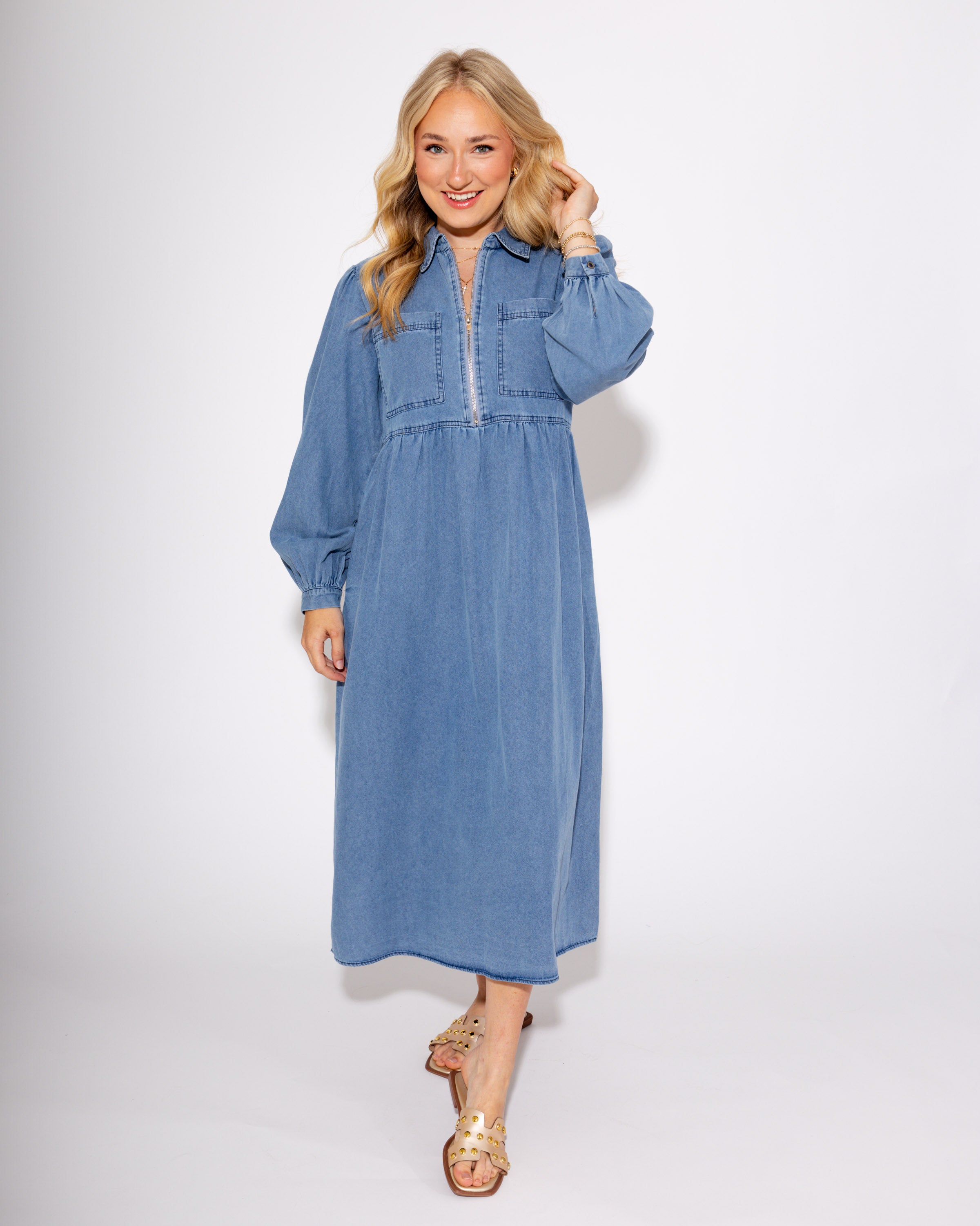 Denim Days Midi Dress