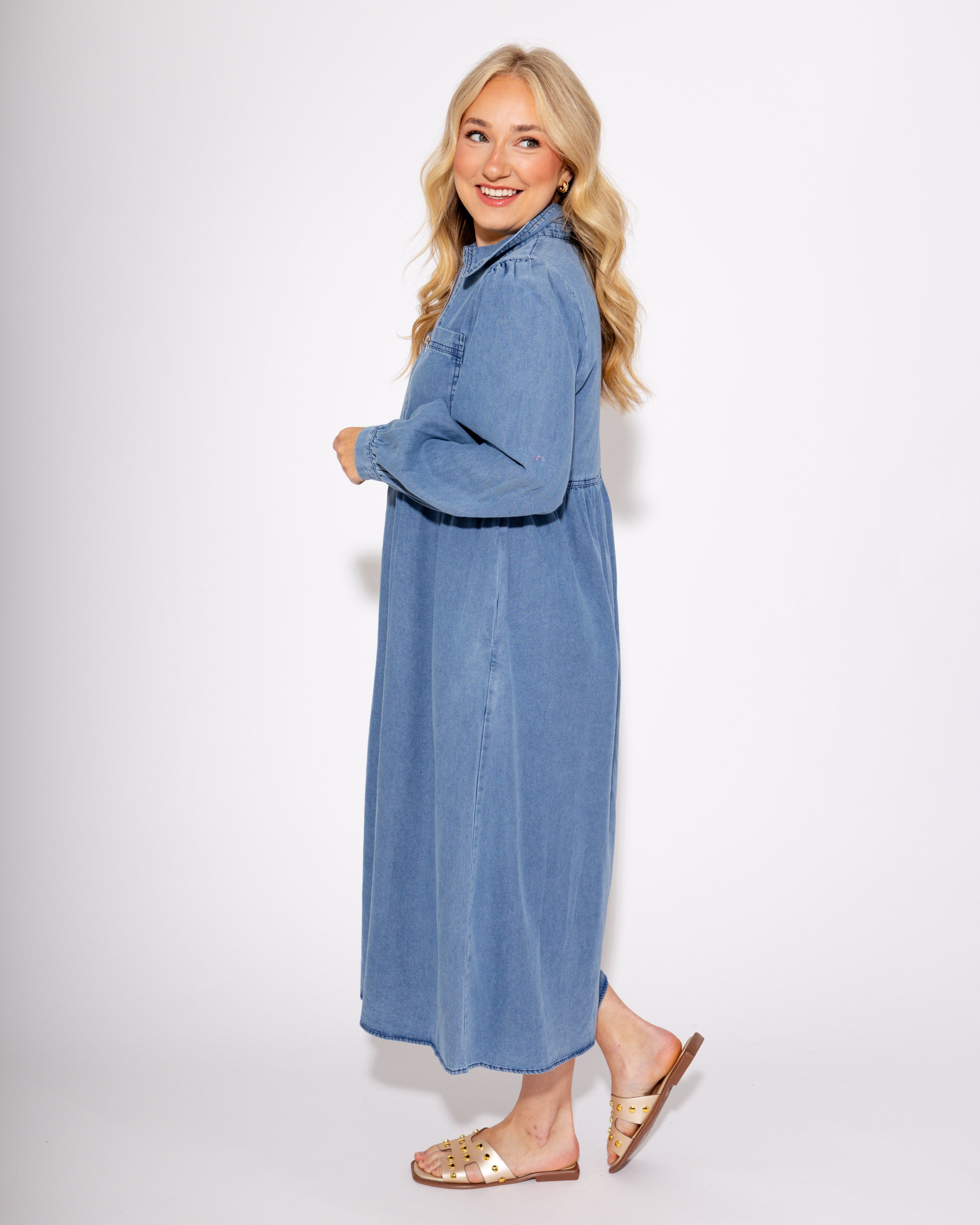 Denim Days Midi Dress