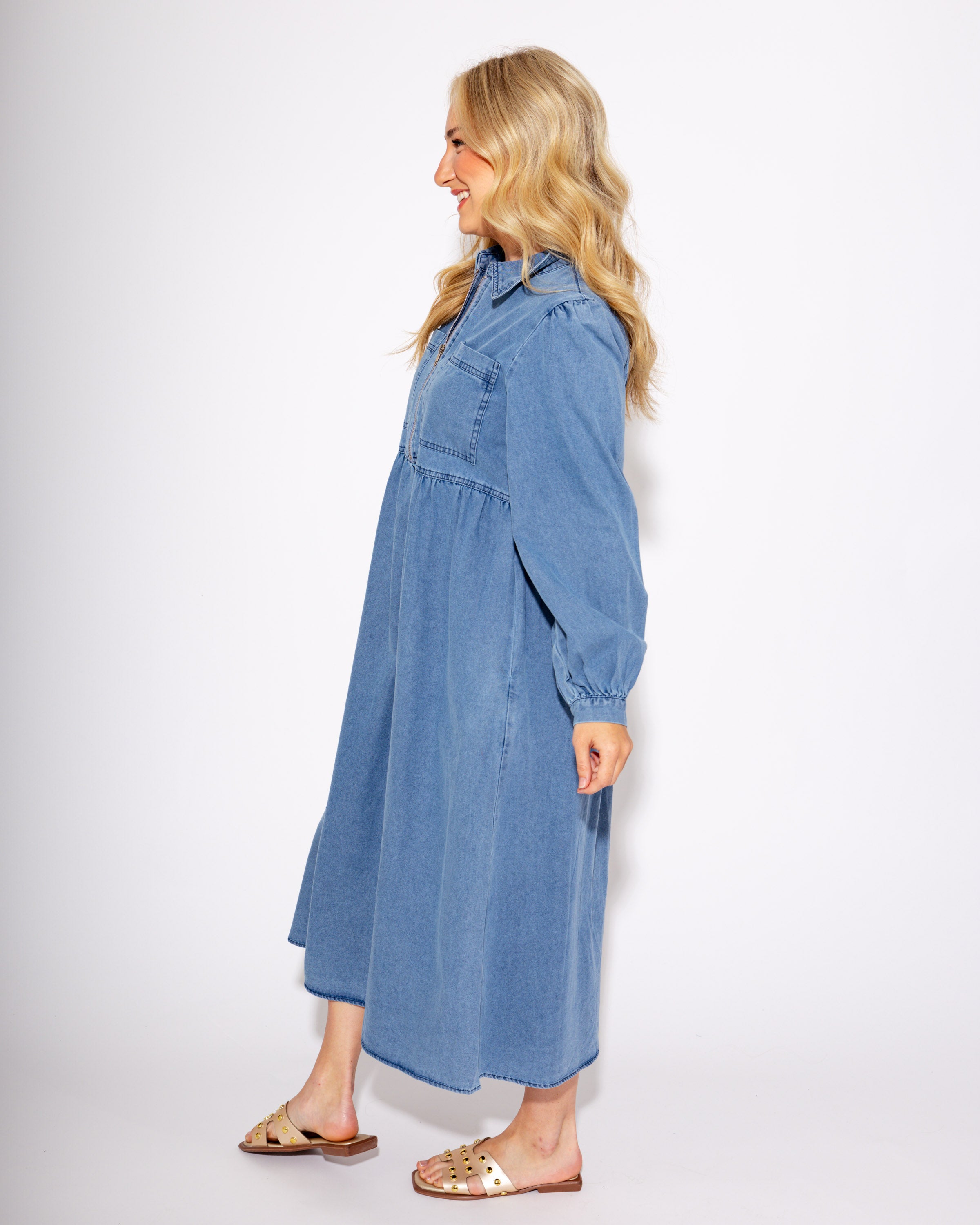 Denim Days Midi Dress