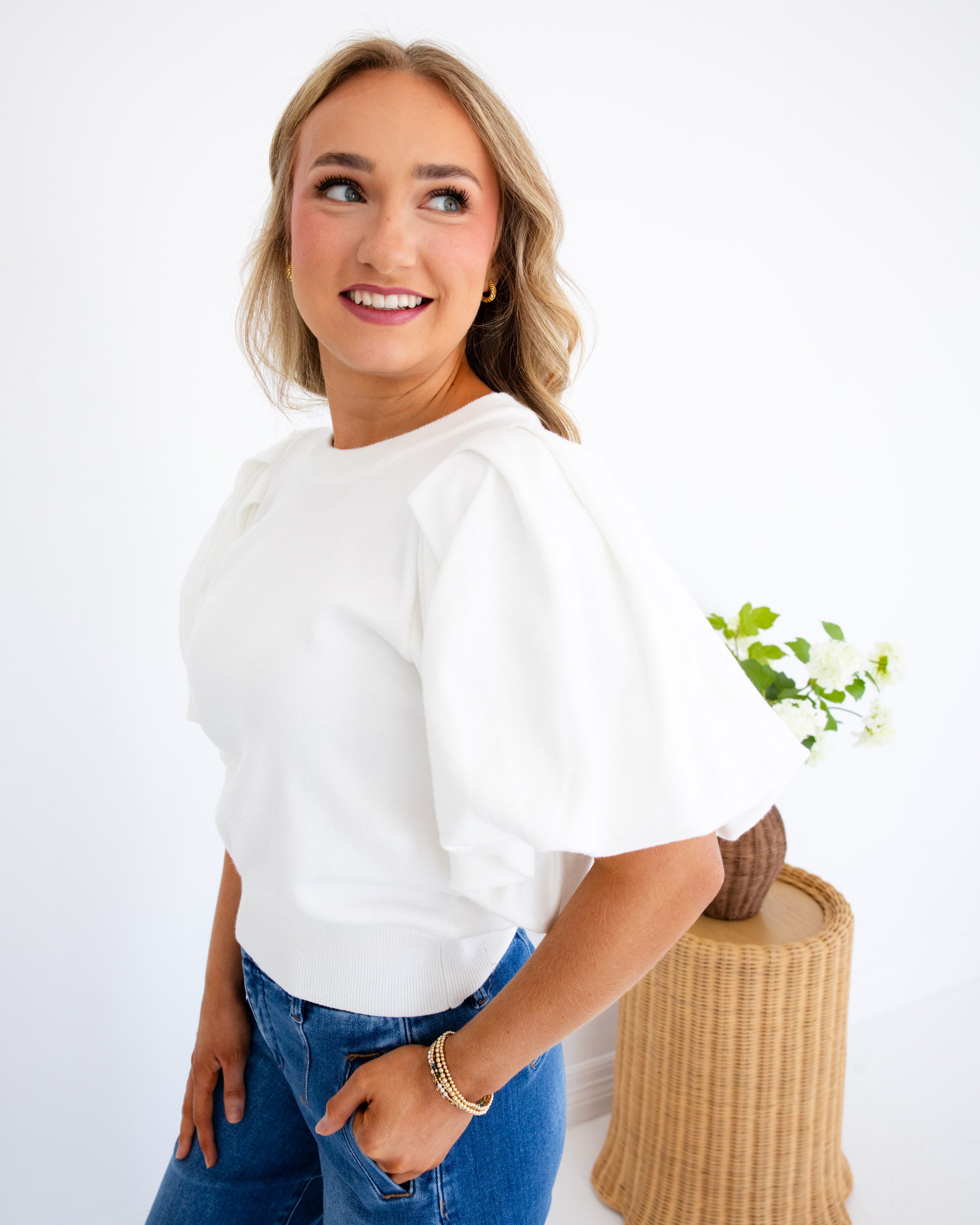 Elevated Knit Puff Sleeve Top