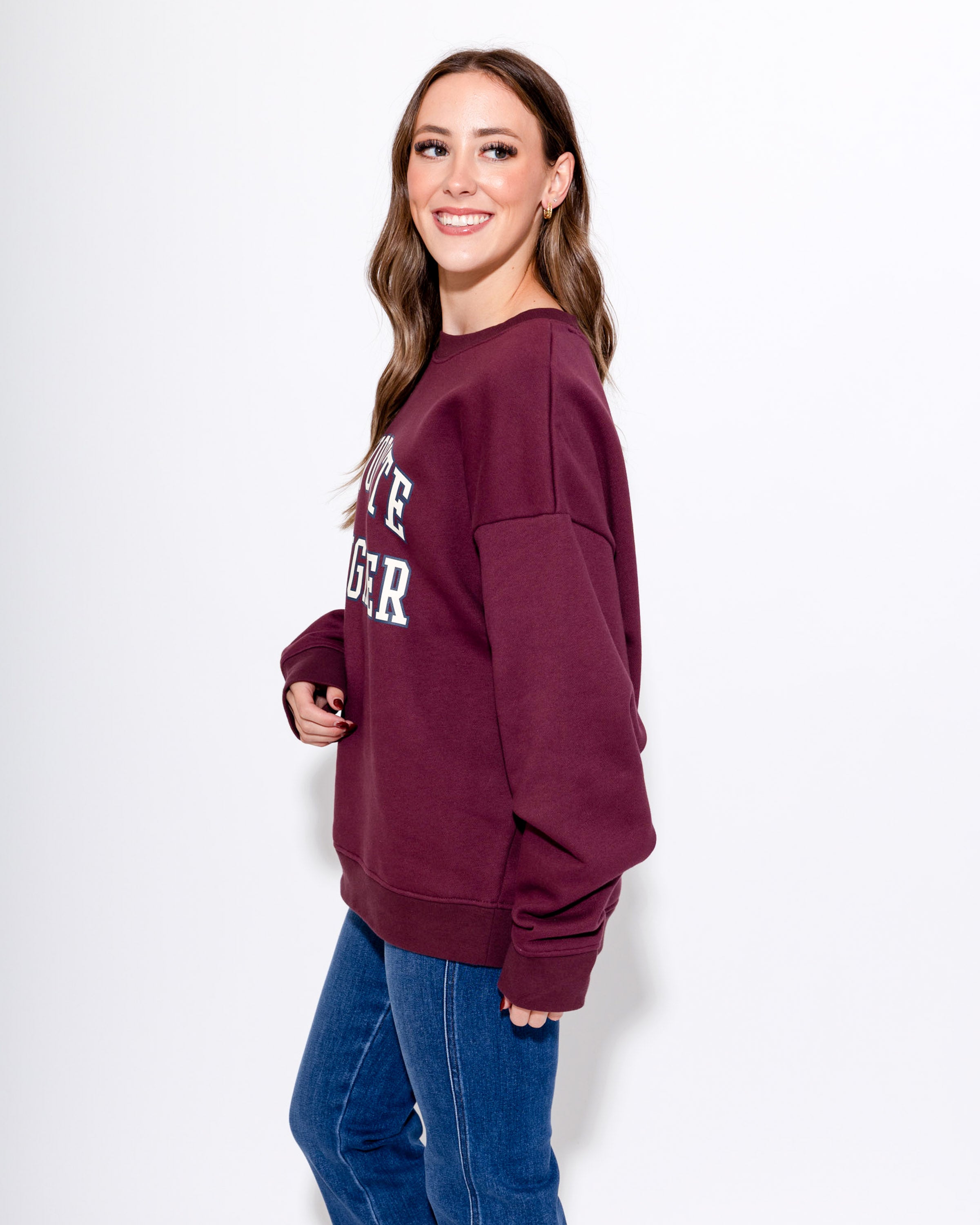 Favorite Daughter Sweatshirt in Burgundy