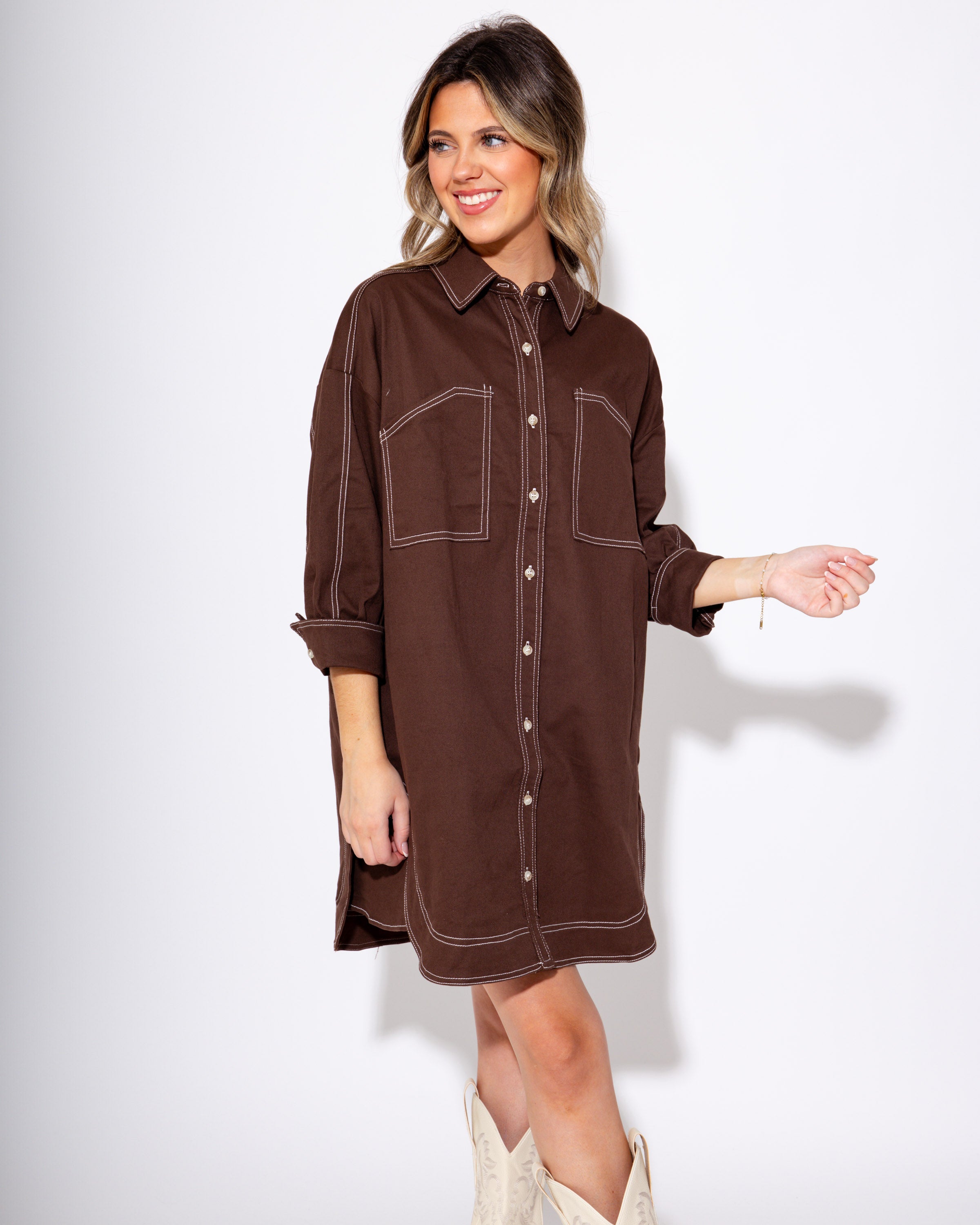 Stitched in Style Mini Dress