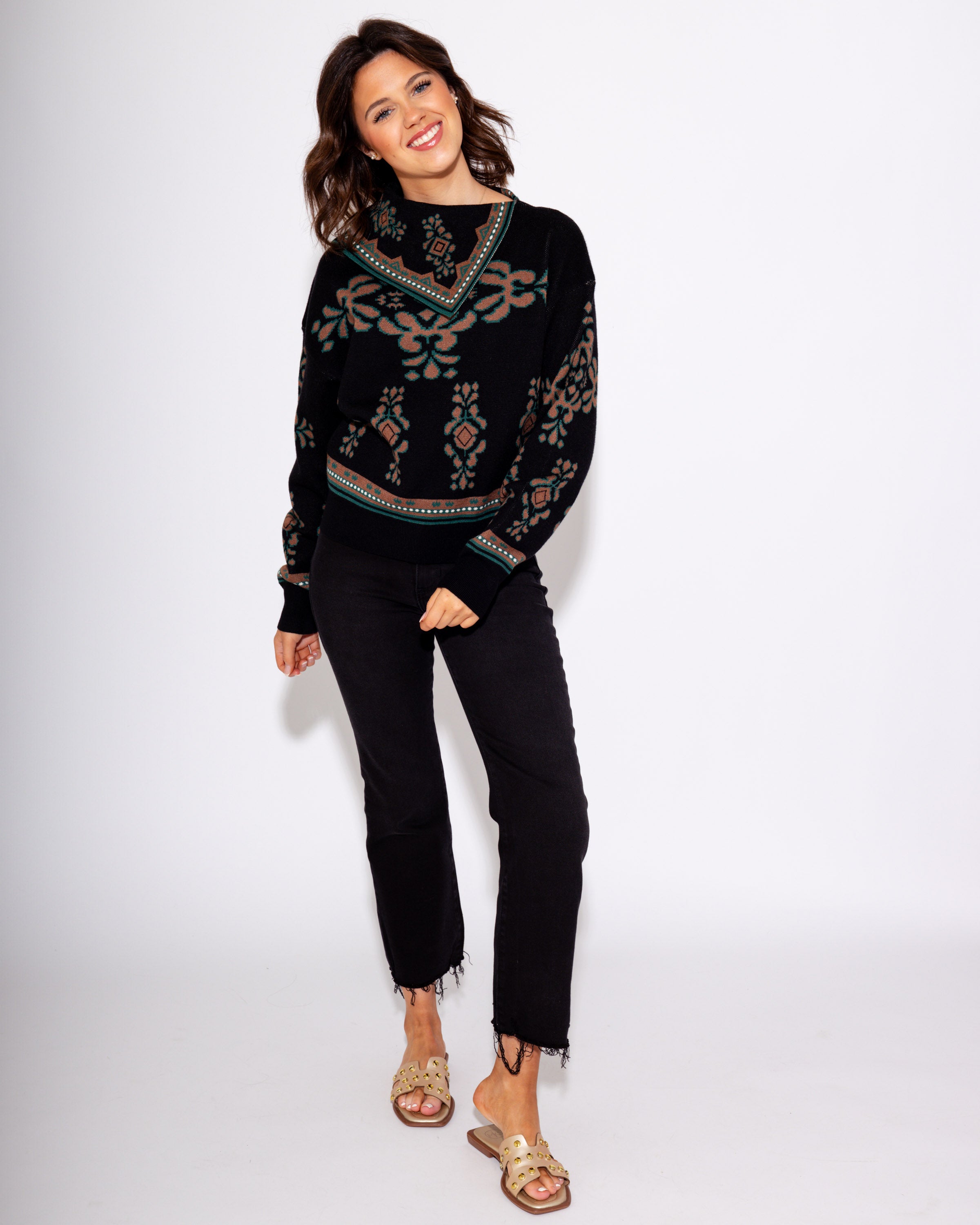 Modern Muse Abstract Sweater