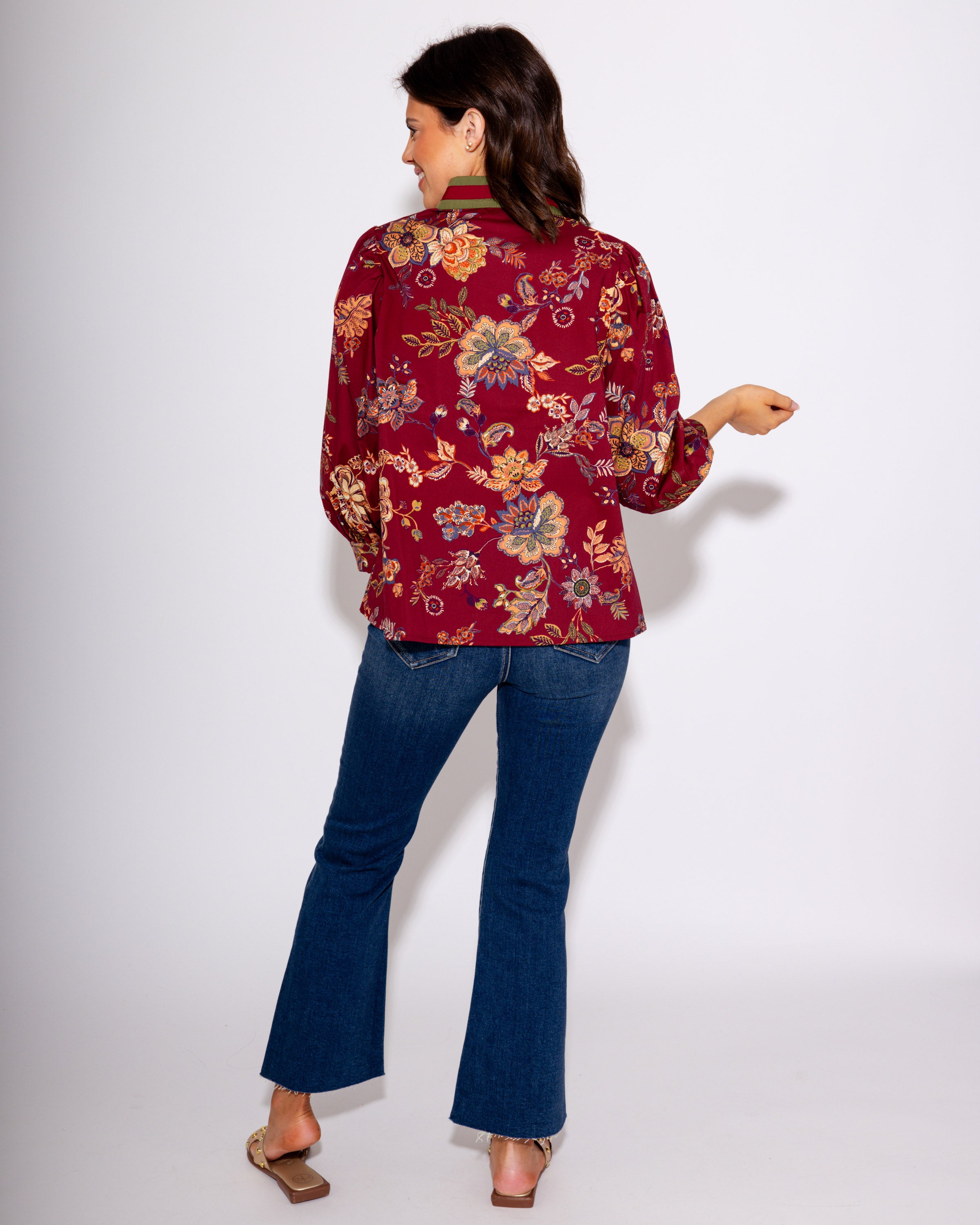 The V-Neck Flora Top