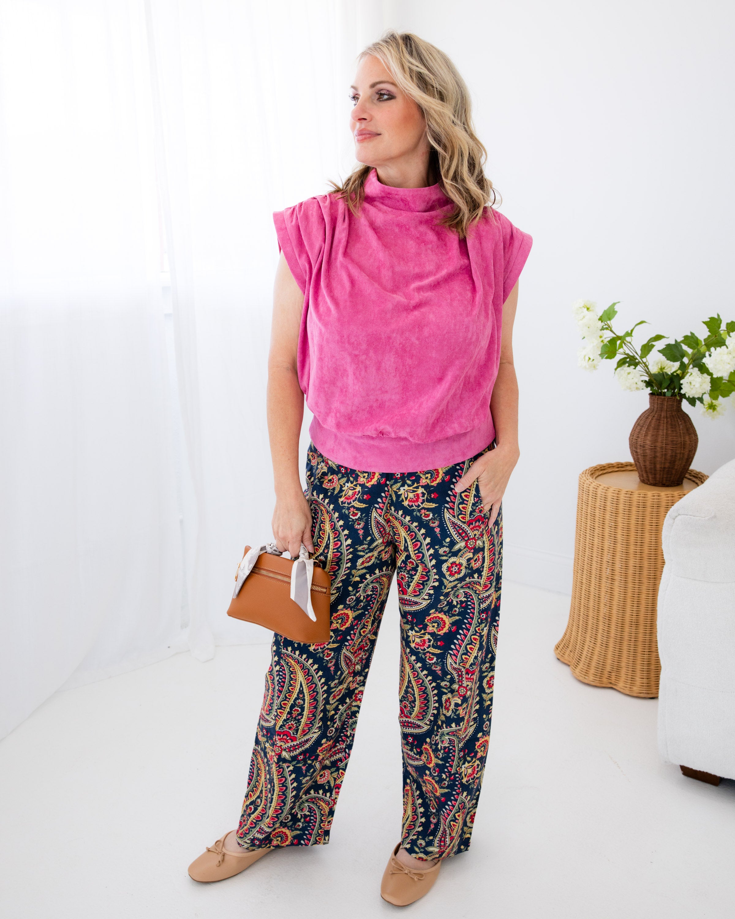 Ivy Jane | Paisley Barrel Pant