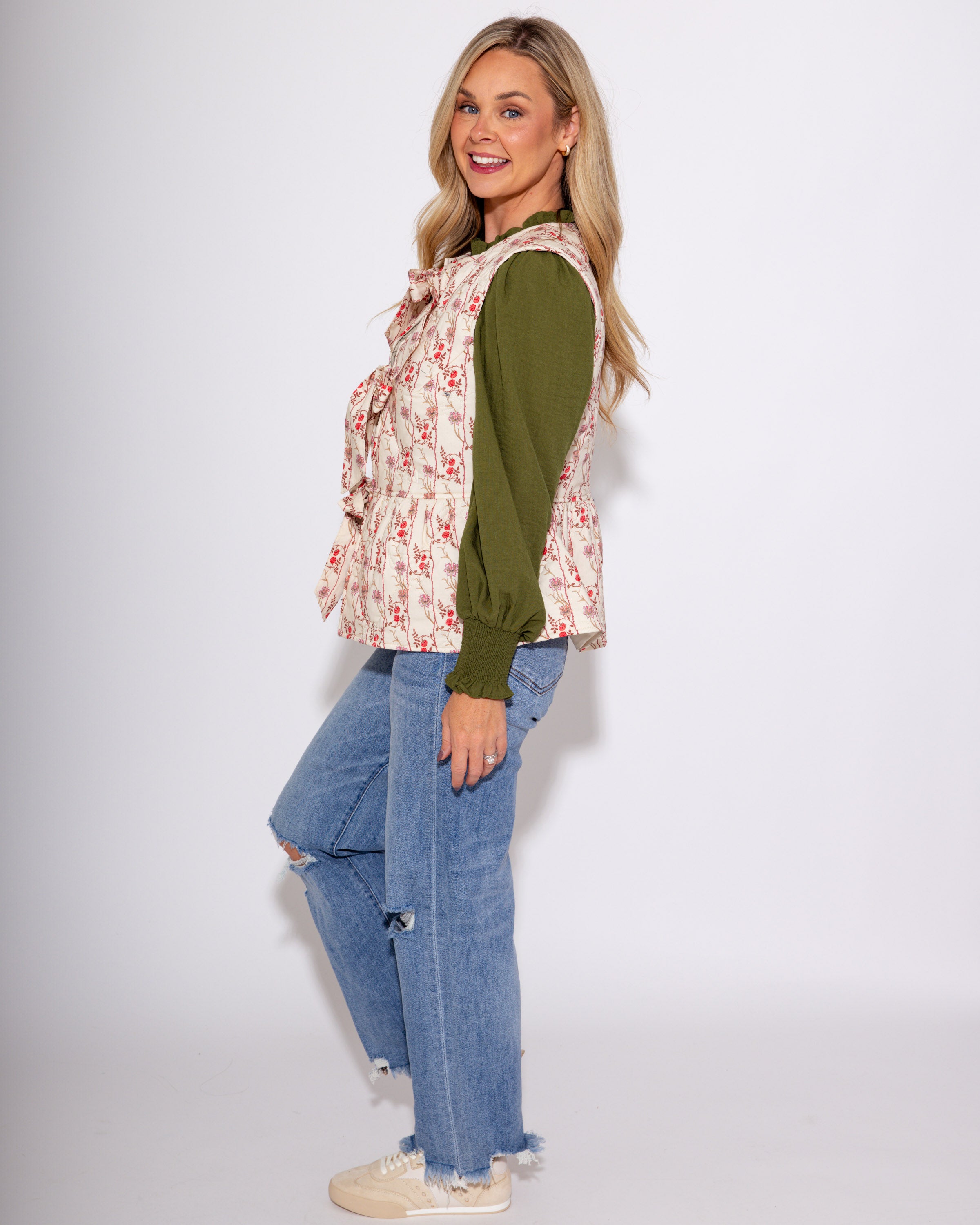 The Bloom & Bow Vest