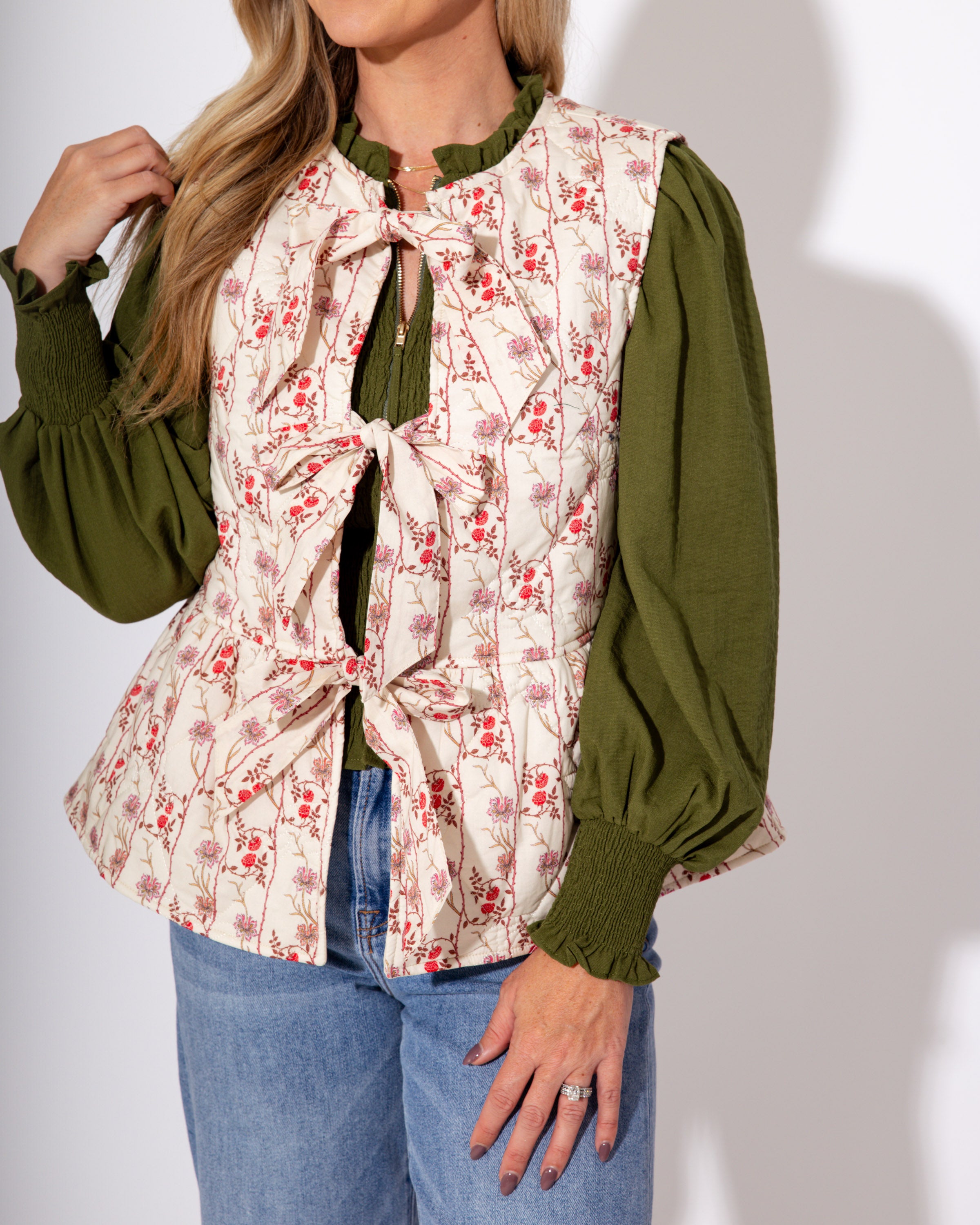 The Bloom & Bow Vest