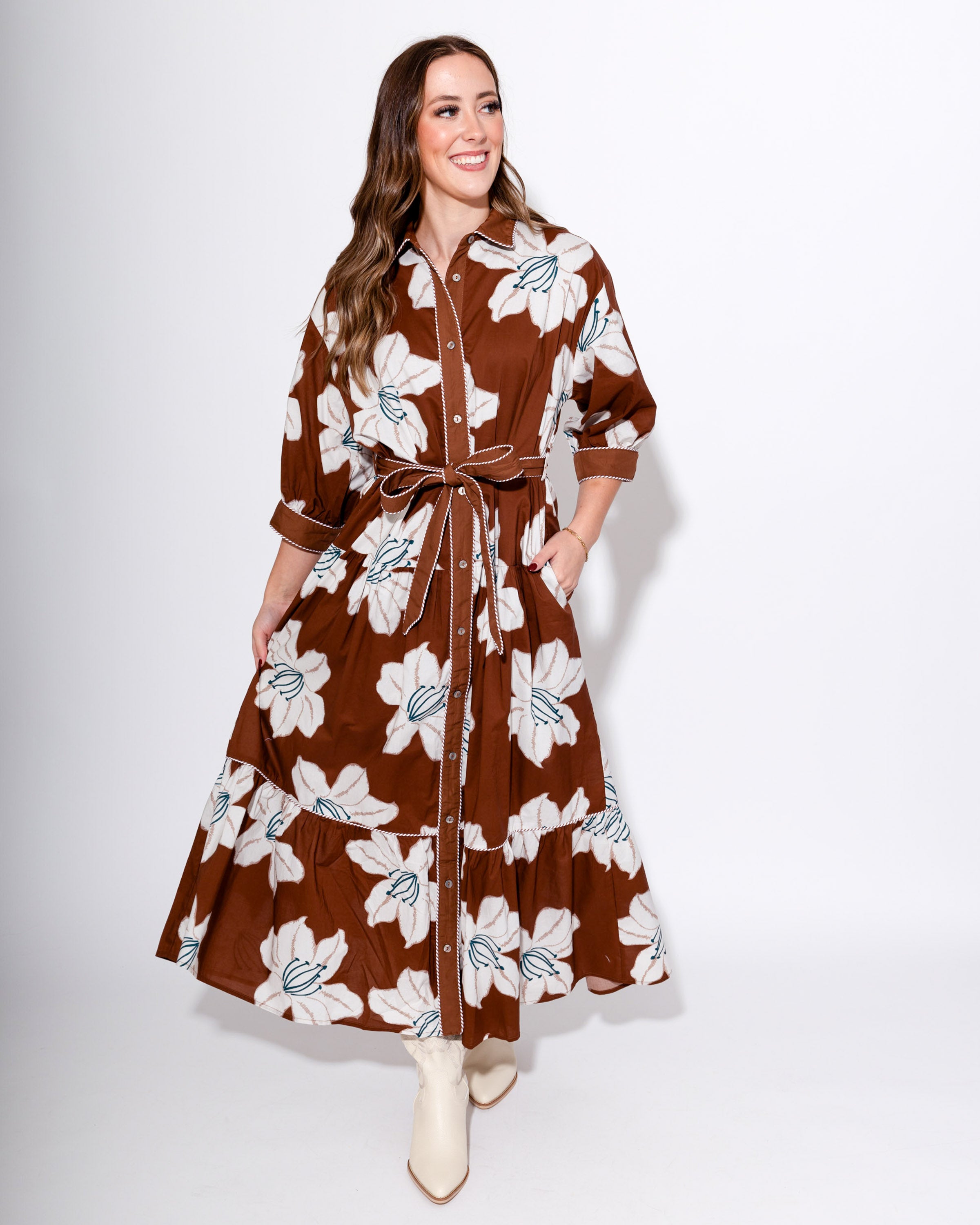 Timeless Blooms Midi Dress