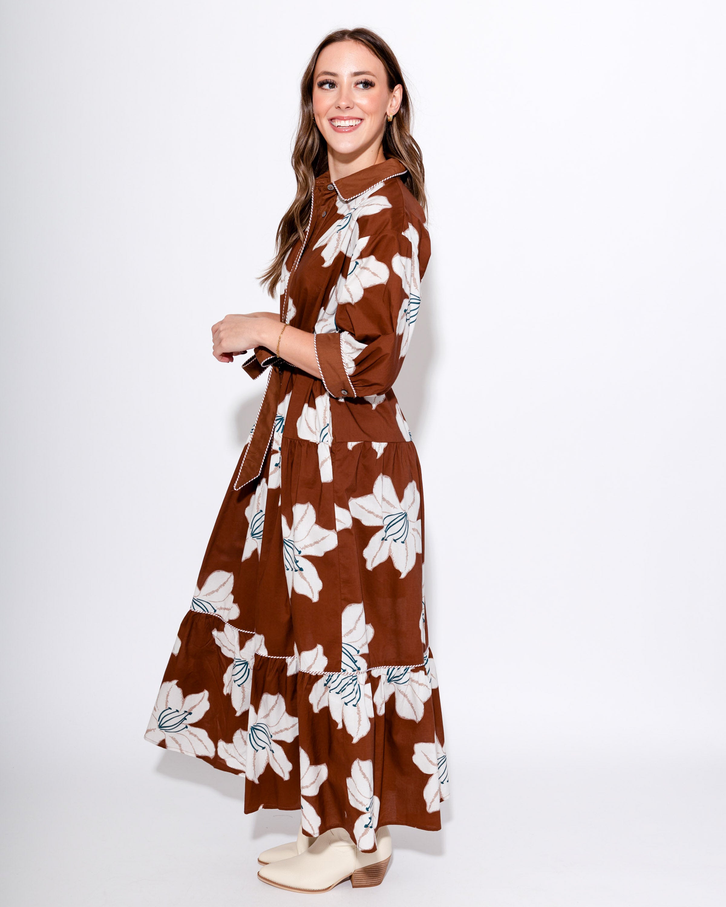Timeless Blooms Midi Dress