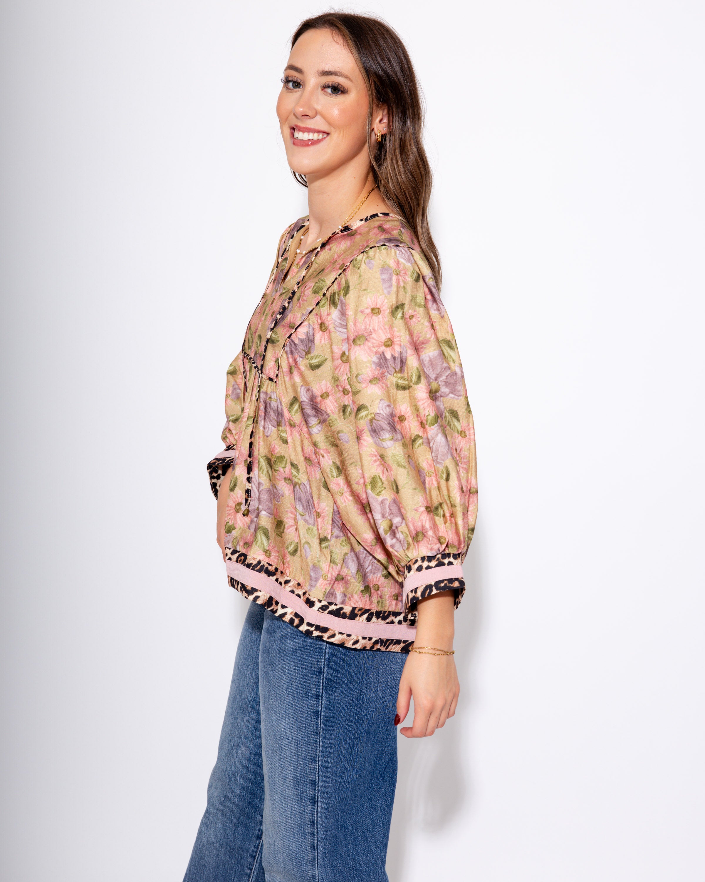 The Vintage Leopard Edge Top