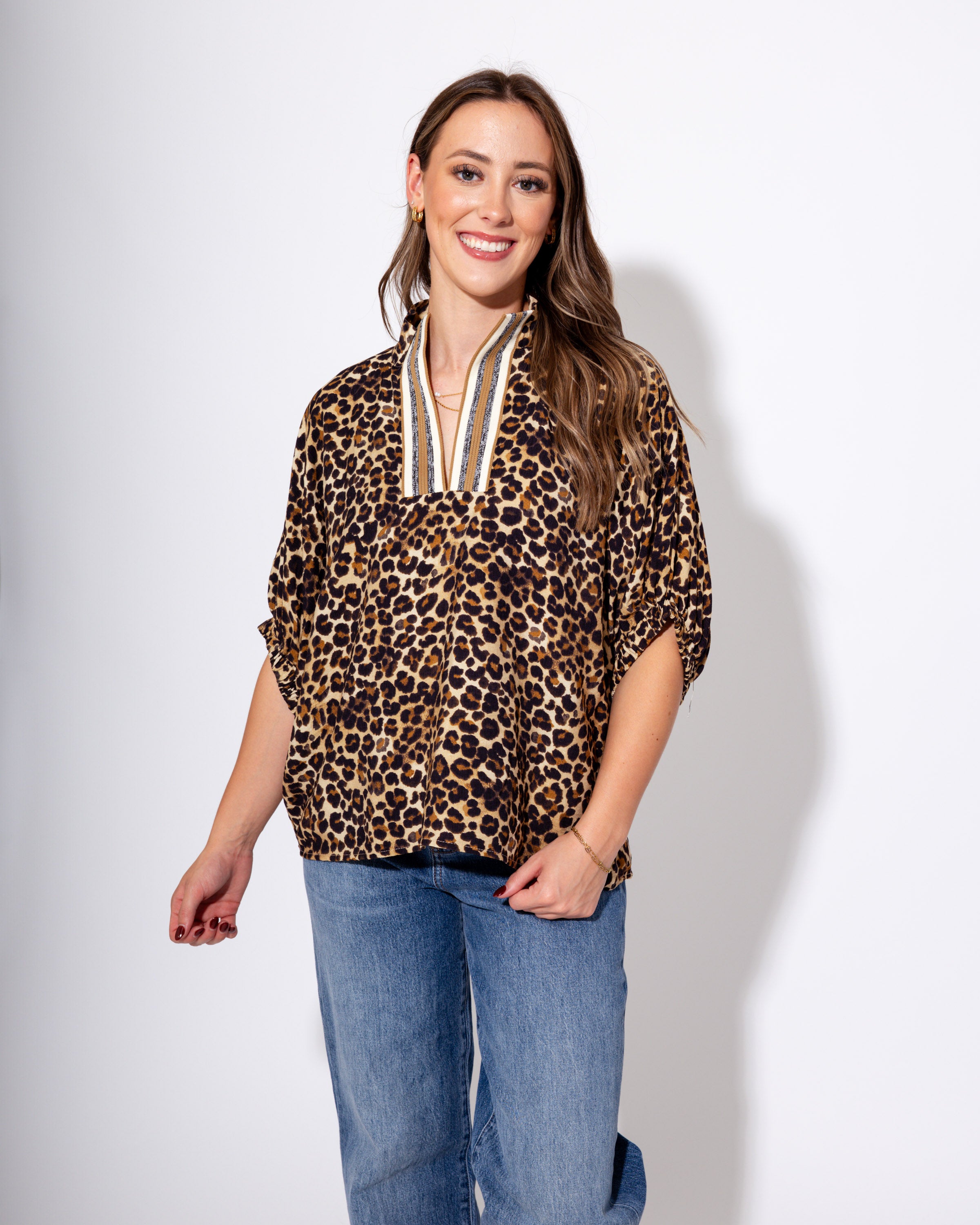 The Leopard Luxe Dolman Top