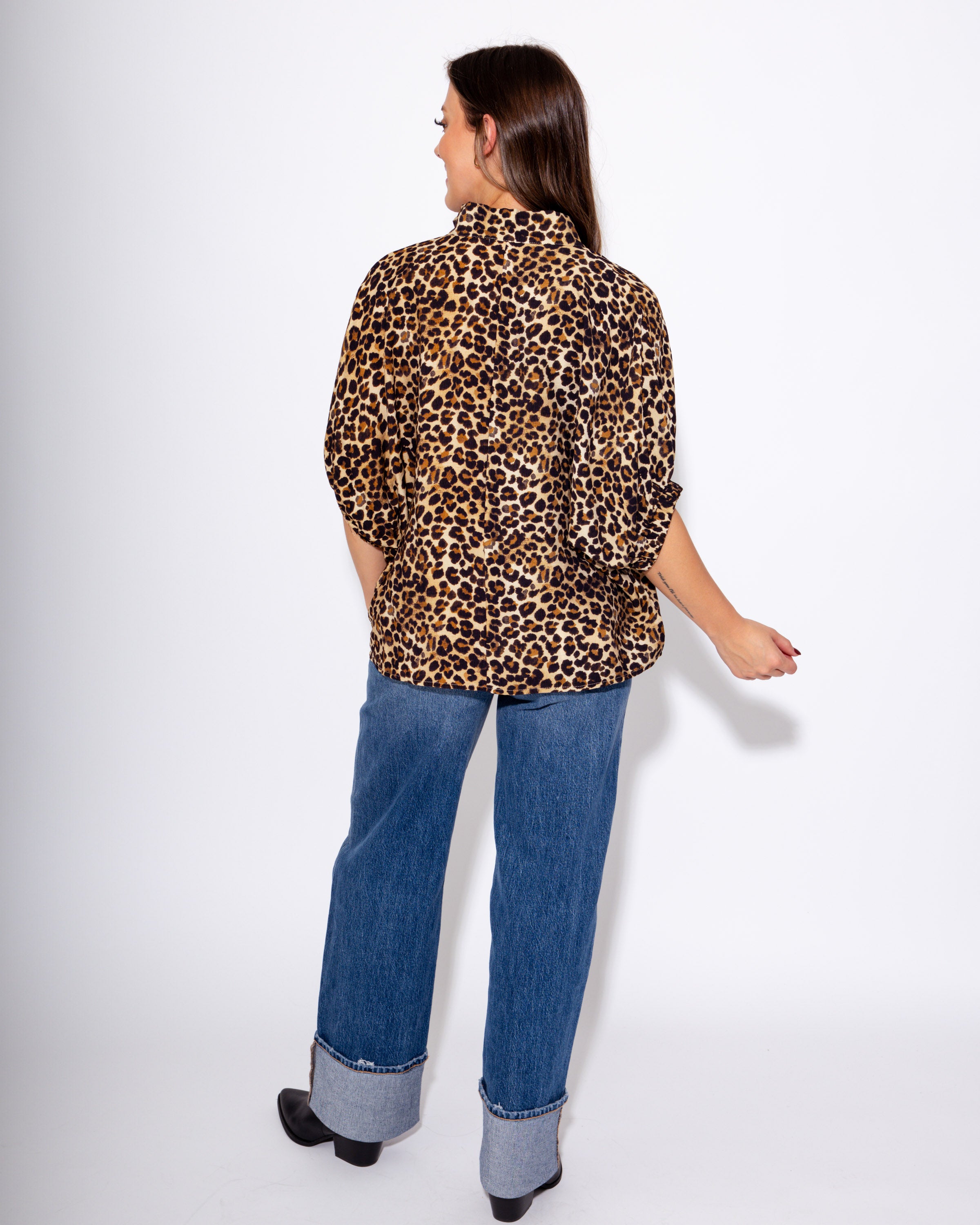 The Leopard Luxe Dolman Top