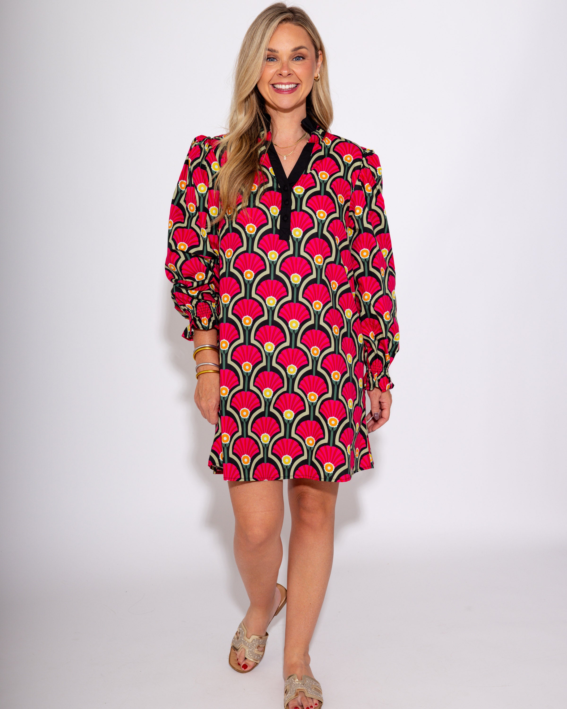 Bold Bloom Mini Dress