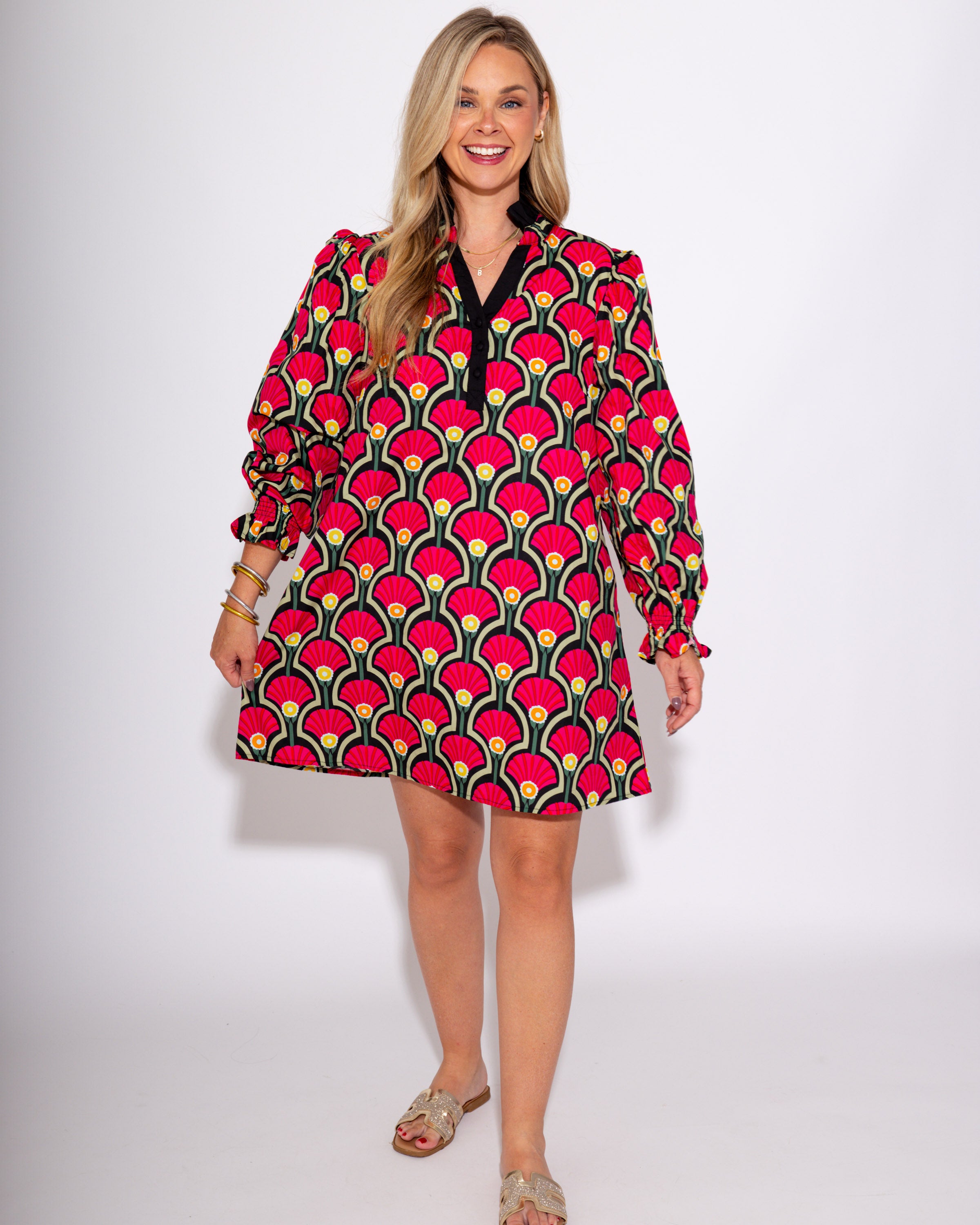 Bold Bloom Mini Dress