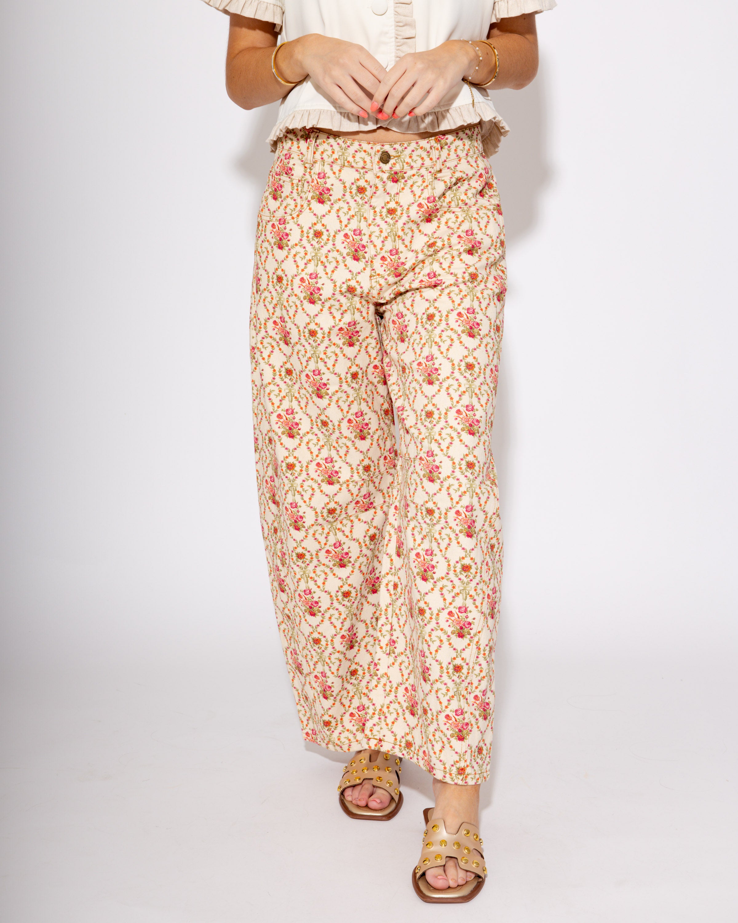 Blooming Barrel Jeans