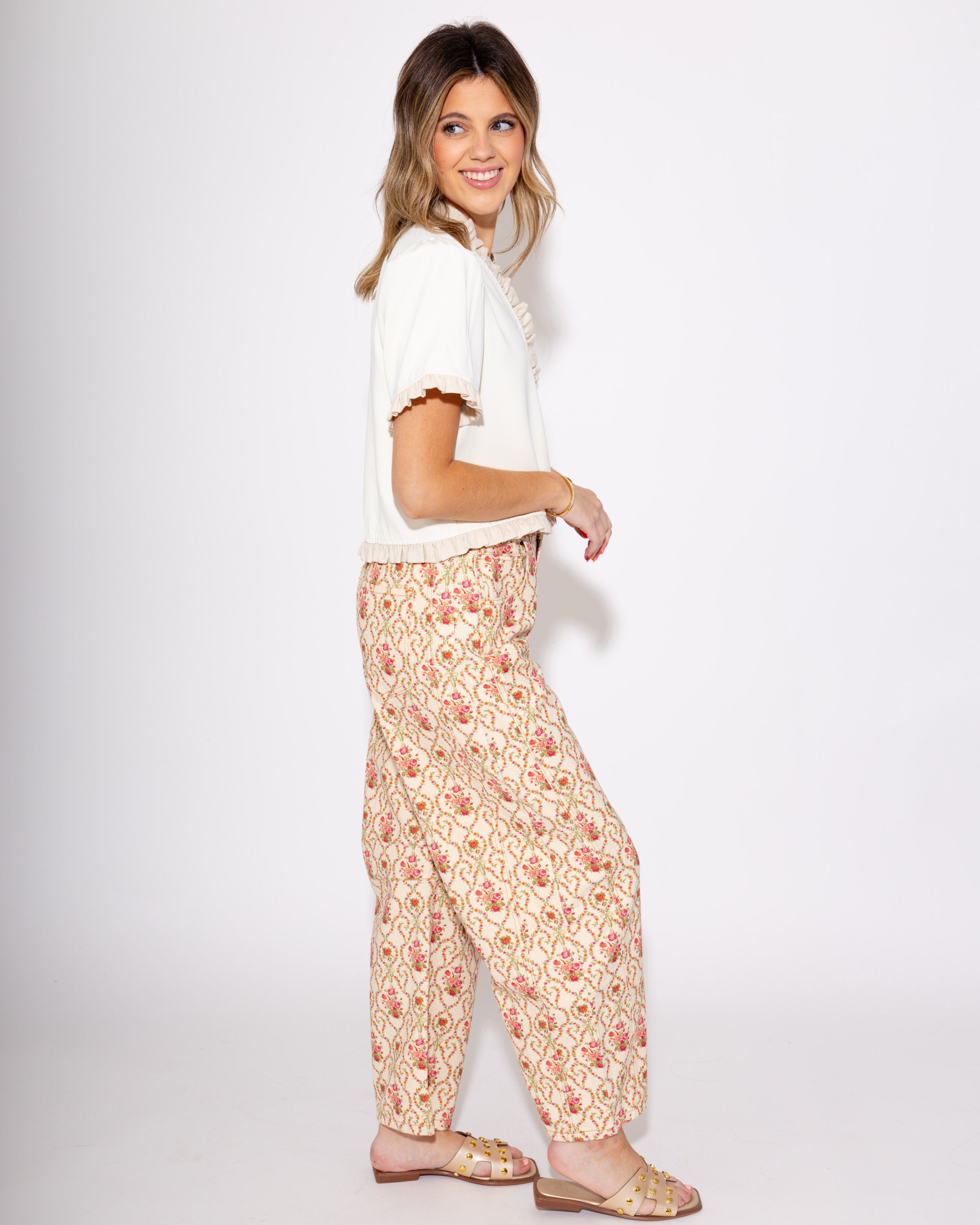 Frill Factor Button Up Top