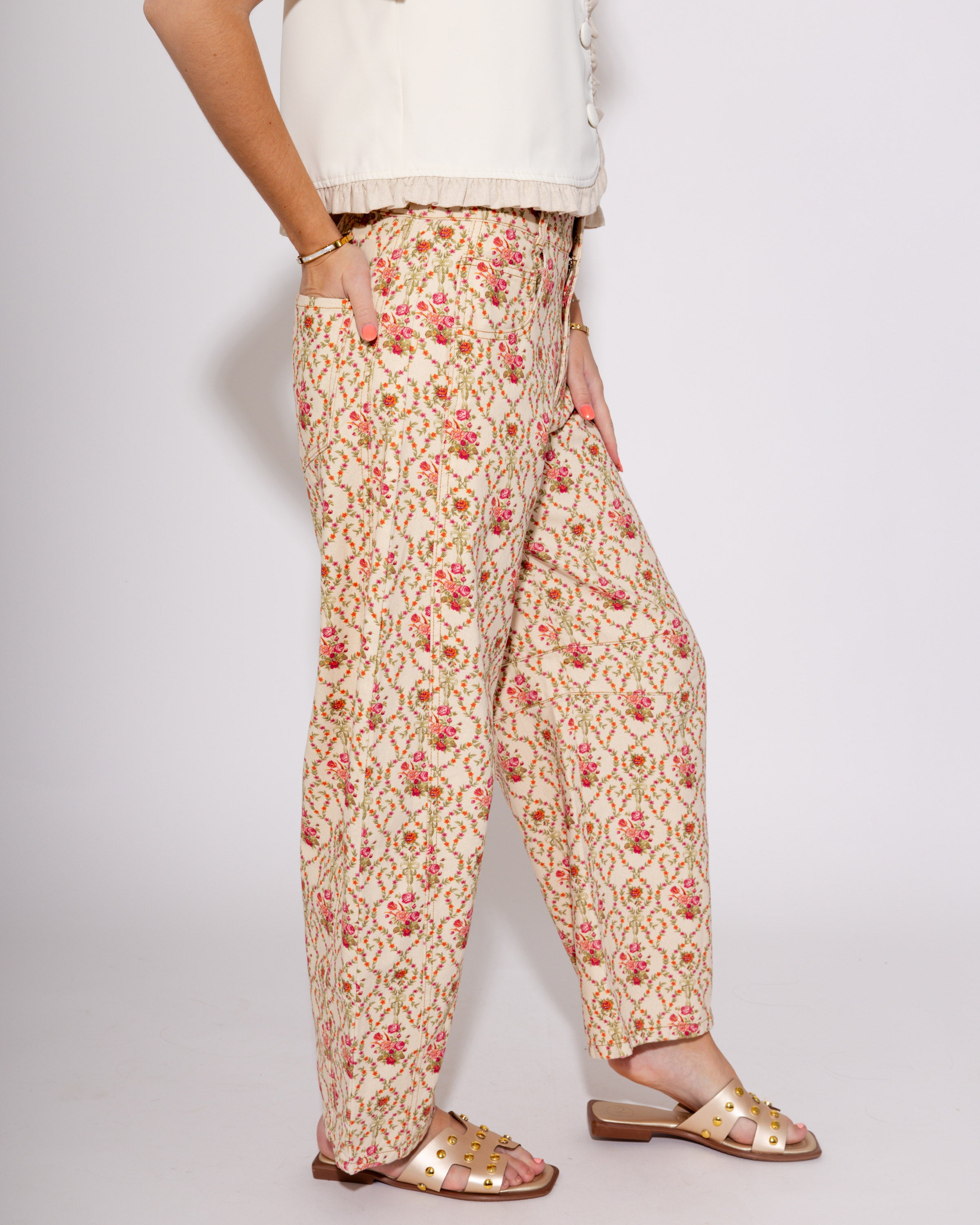 Blooming Barrel Jeans