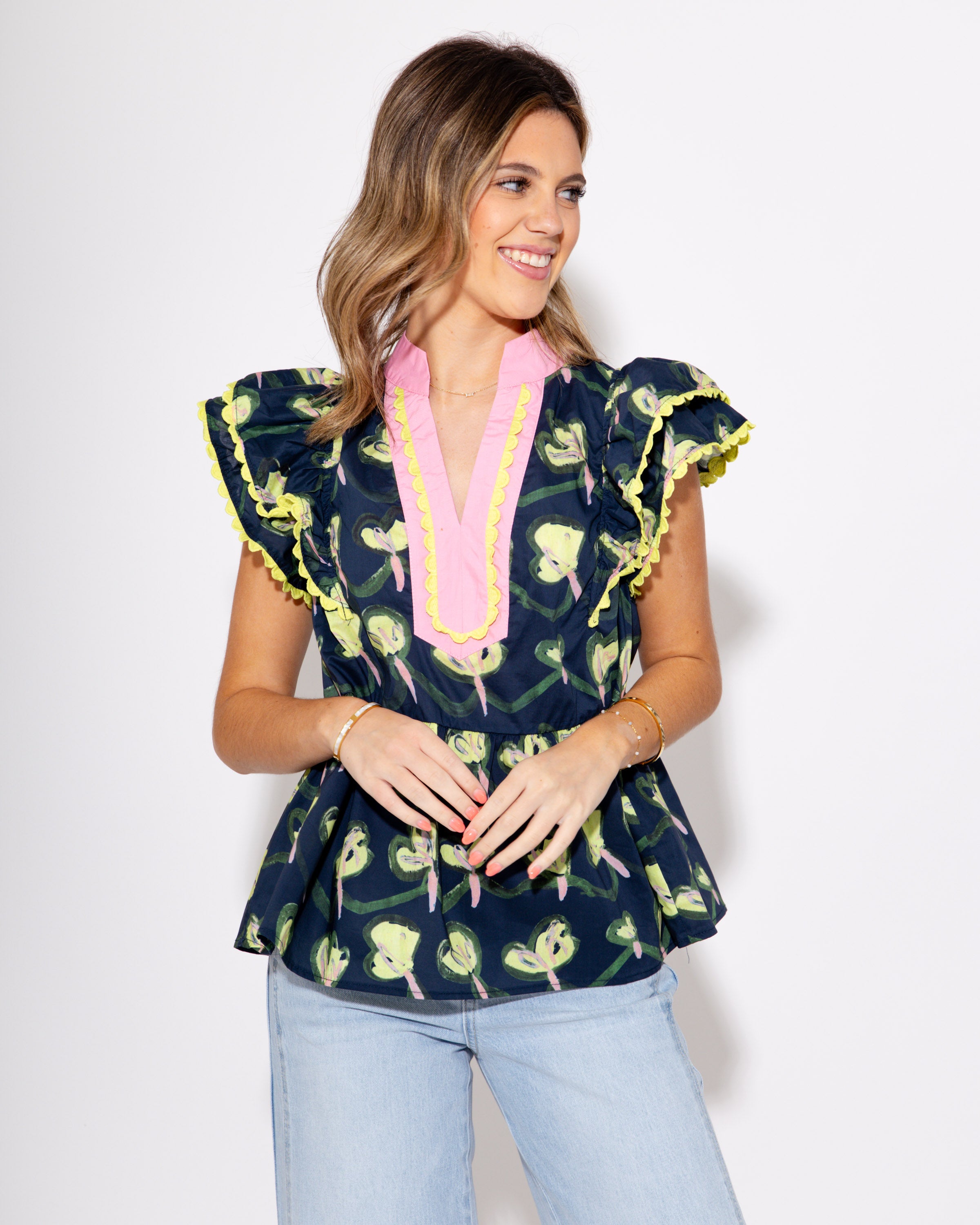 Peplum Garden Top