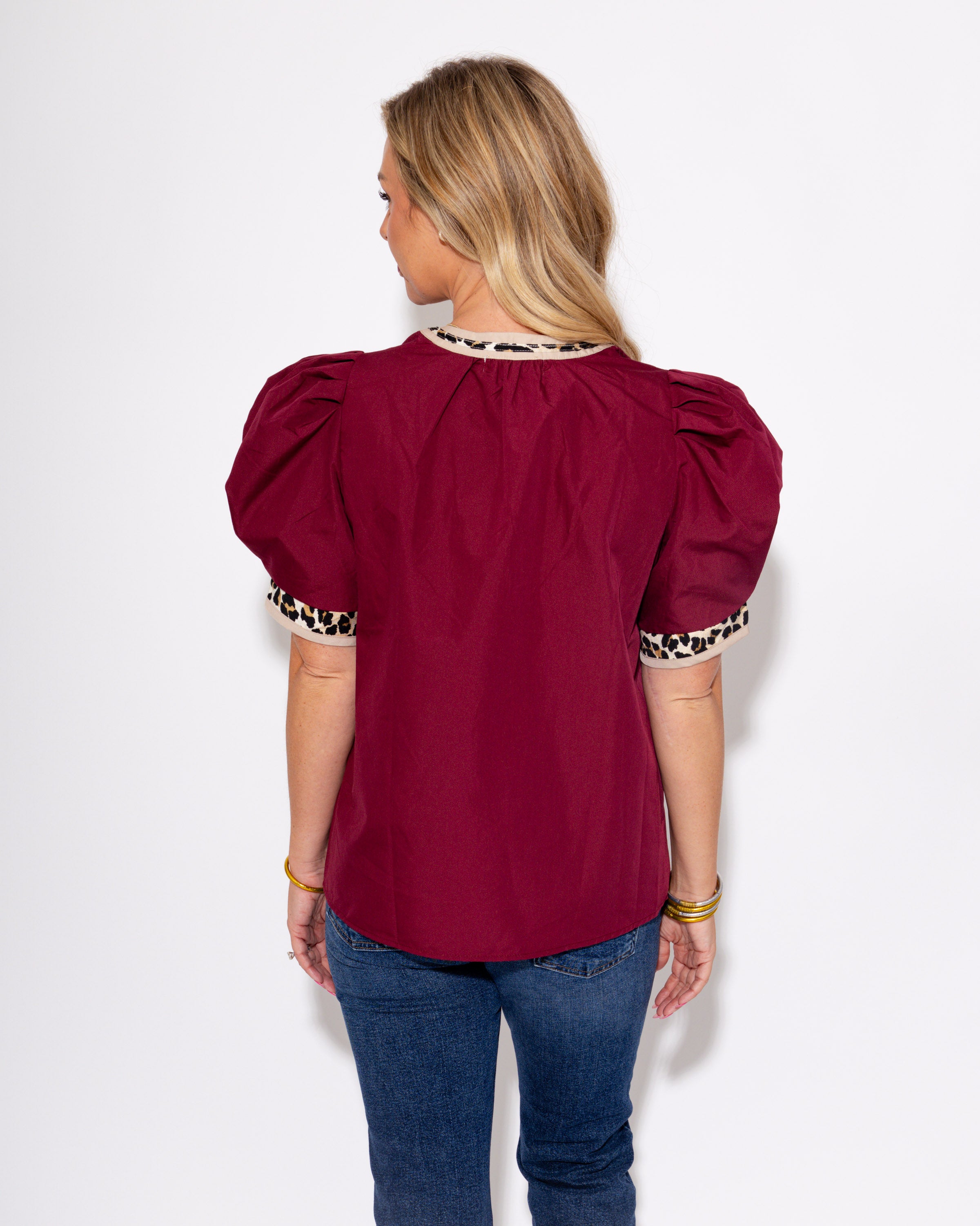 Barely Wild Top in Wine