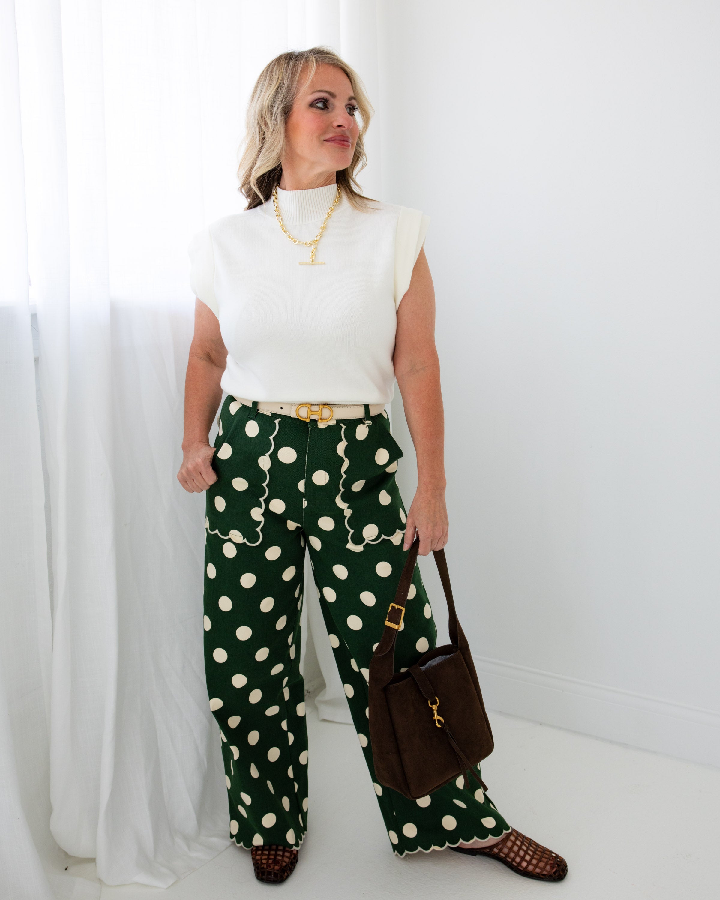 Elevated Everyday Fine Knit Top in Off White